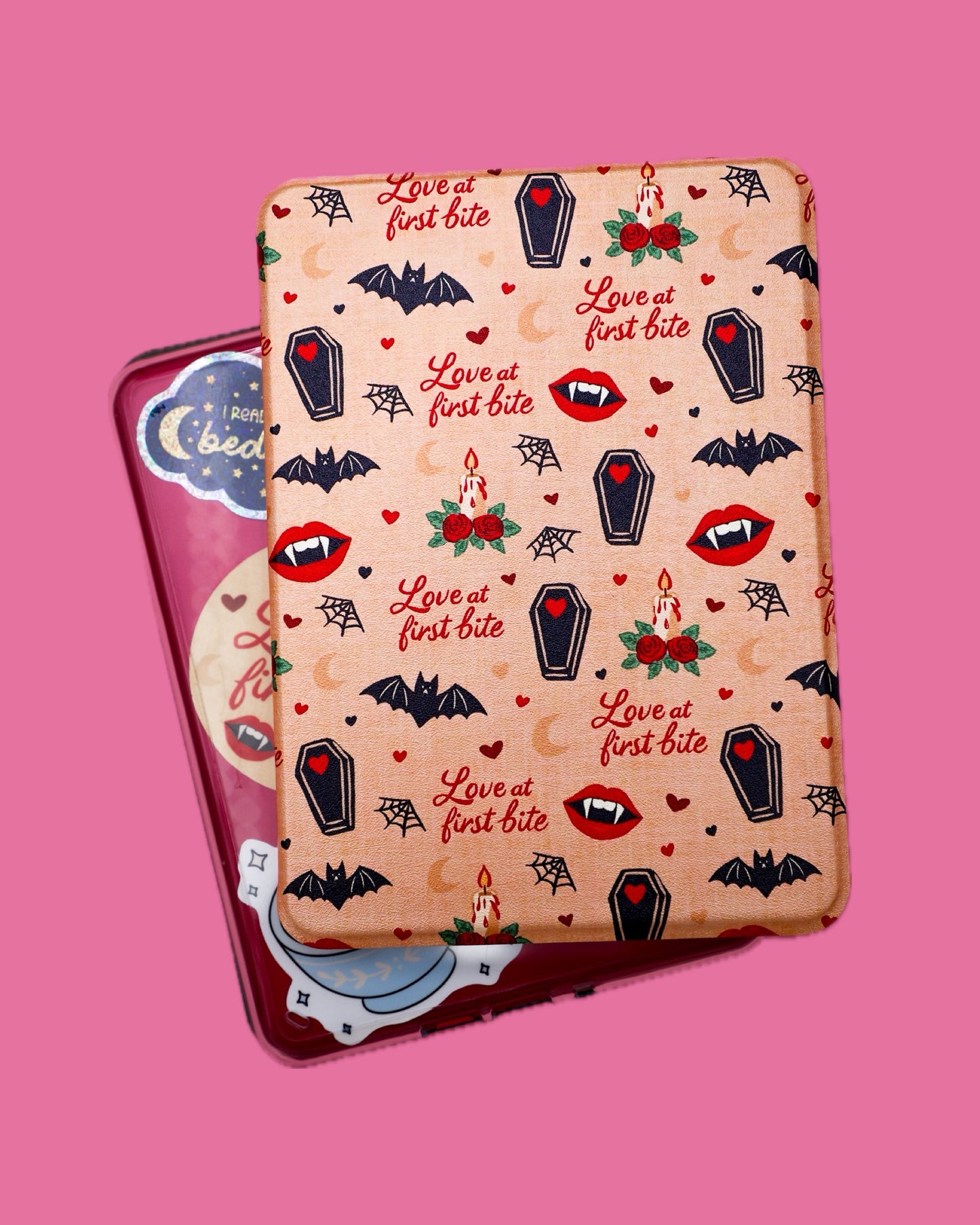 Love At First Bite Clear Back Kindle Case