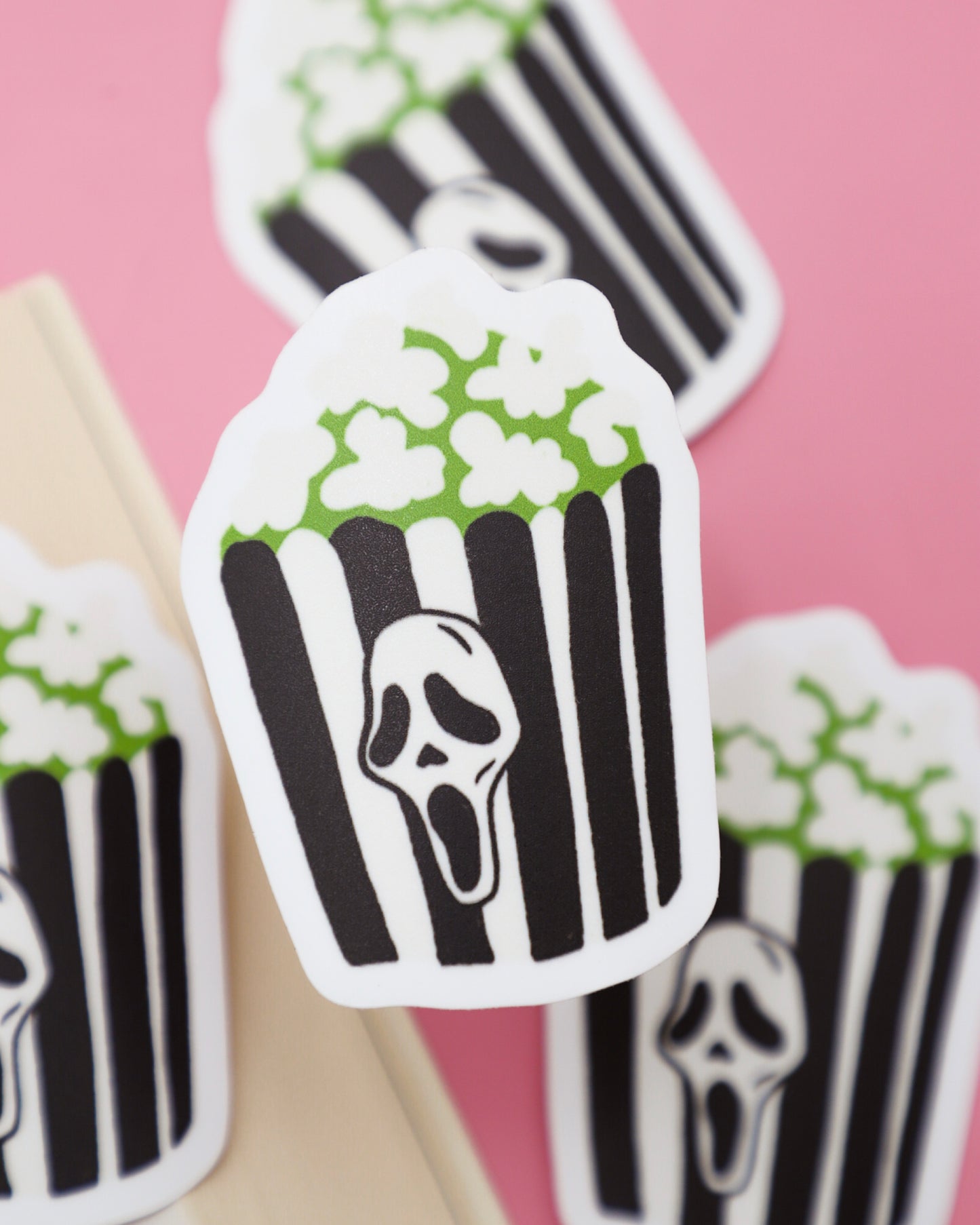 Slasher Popcorn Sticker