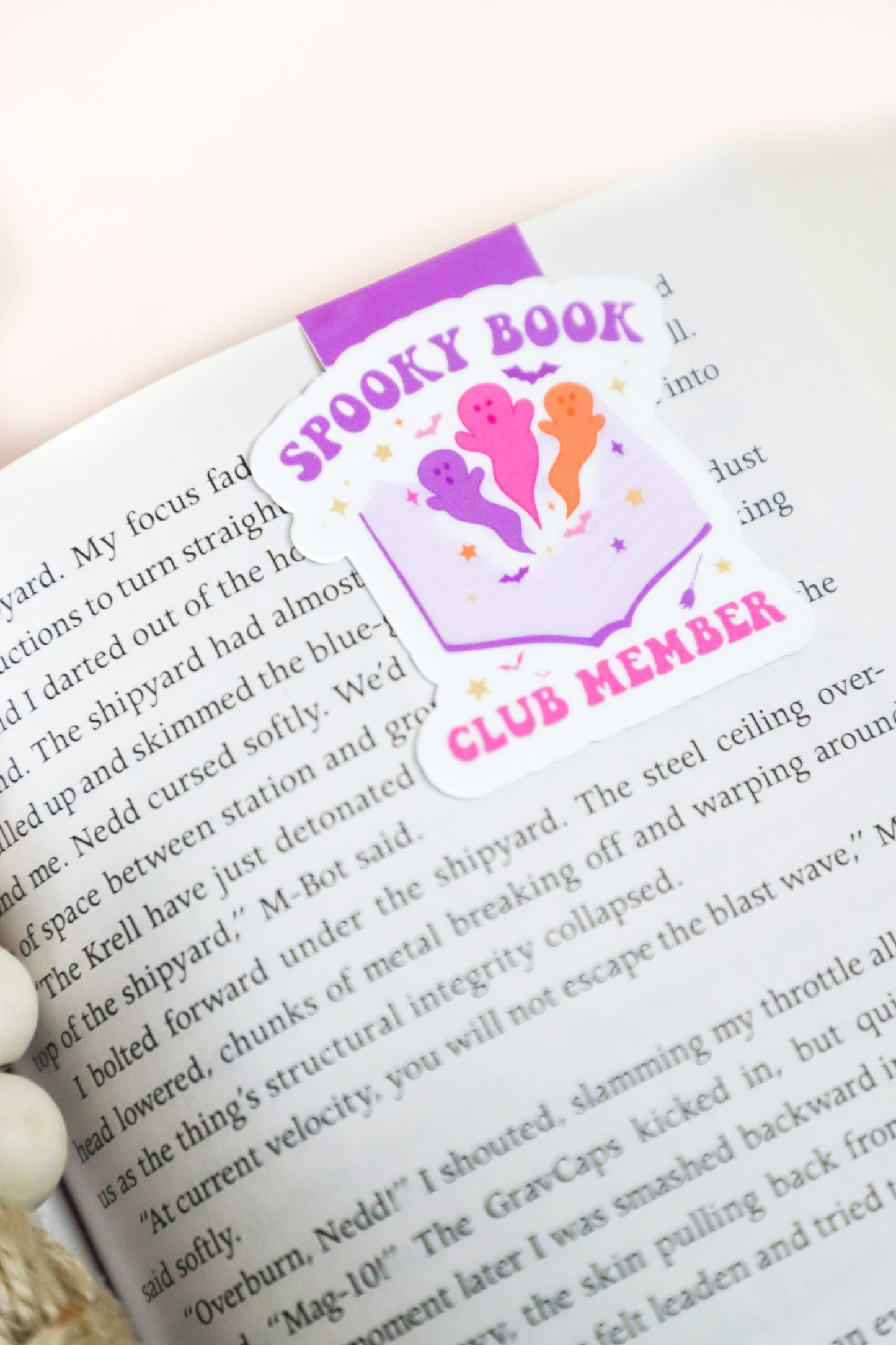 Spooky Book Club Member Magnetic Bookmark