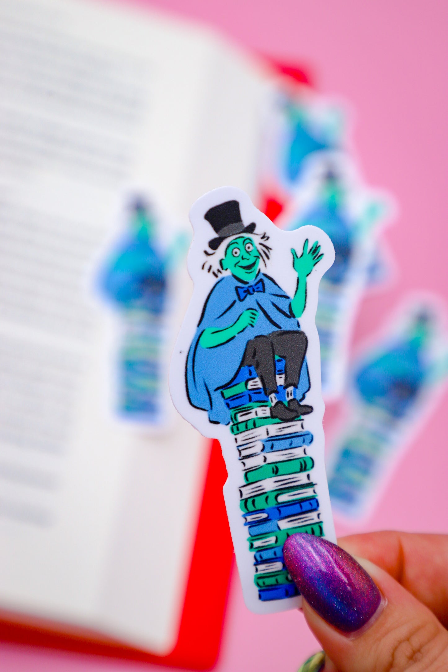 Happy Haunts Bookstack Sticker
