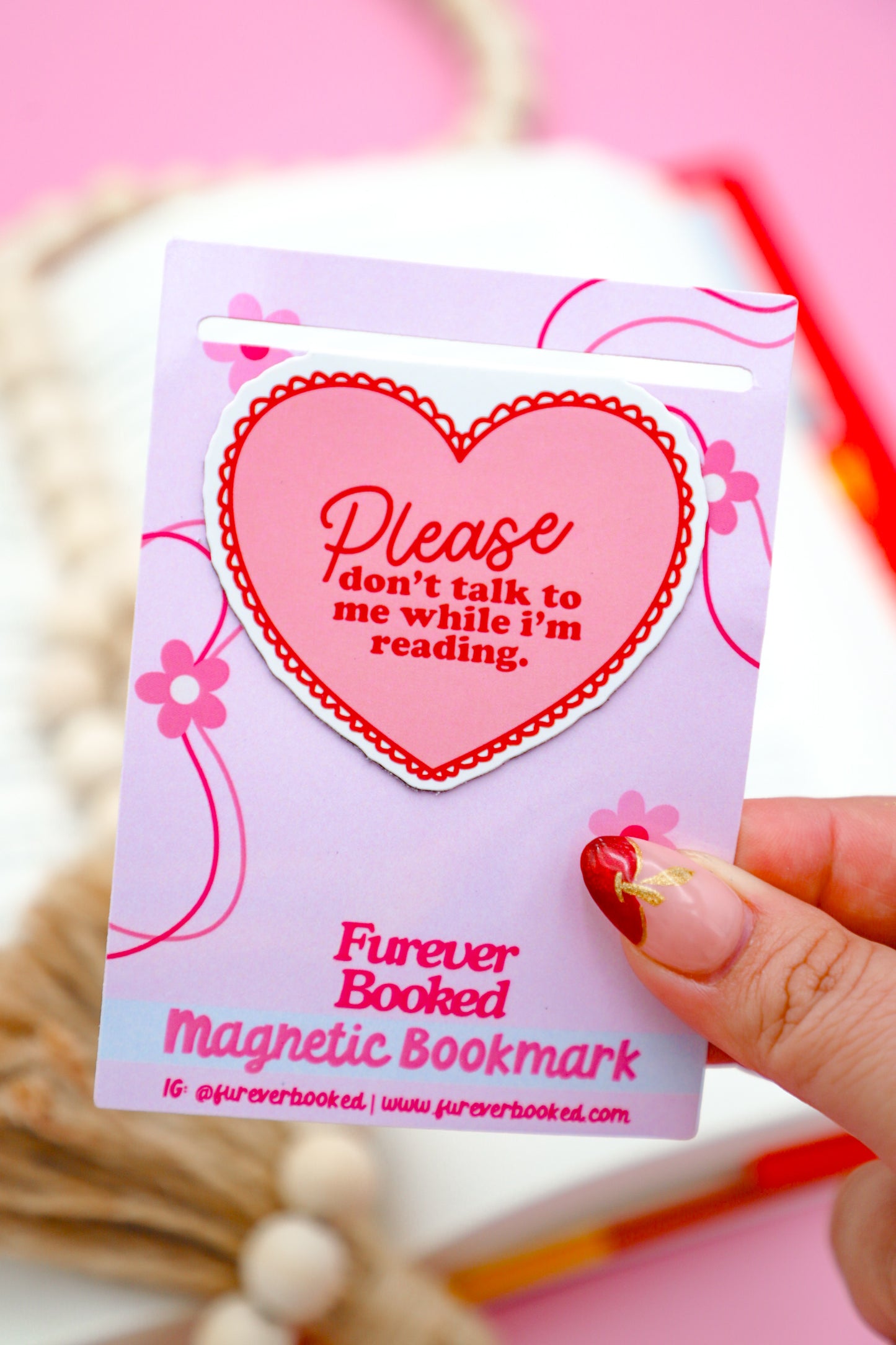 Please Don't Talk To Me While I'm Reading Magnetic Bookmark