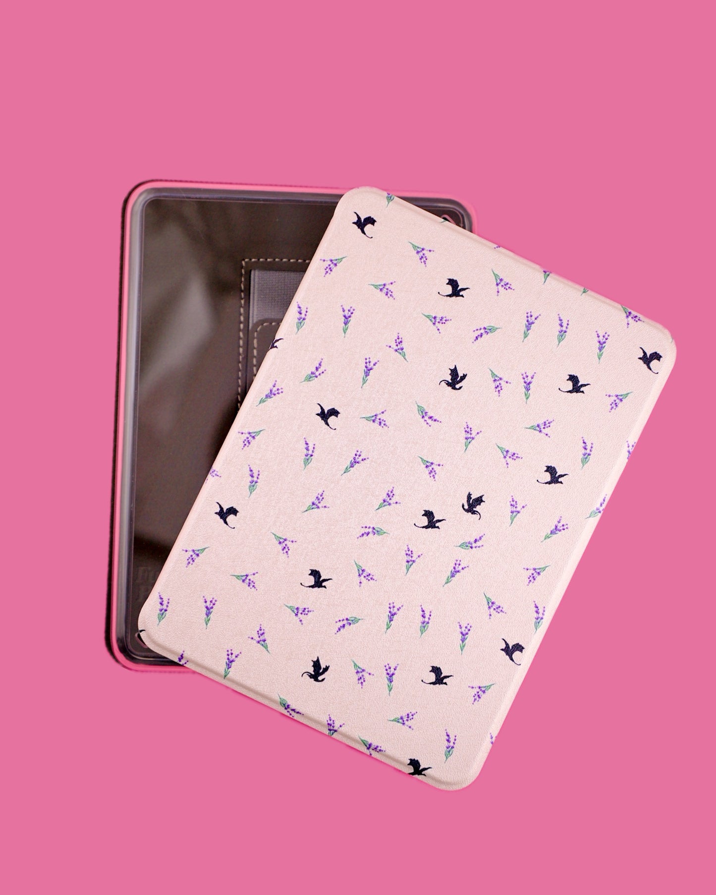 Violets & Dragons Clearback Kindle Case