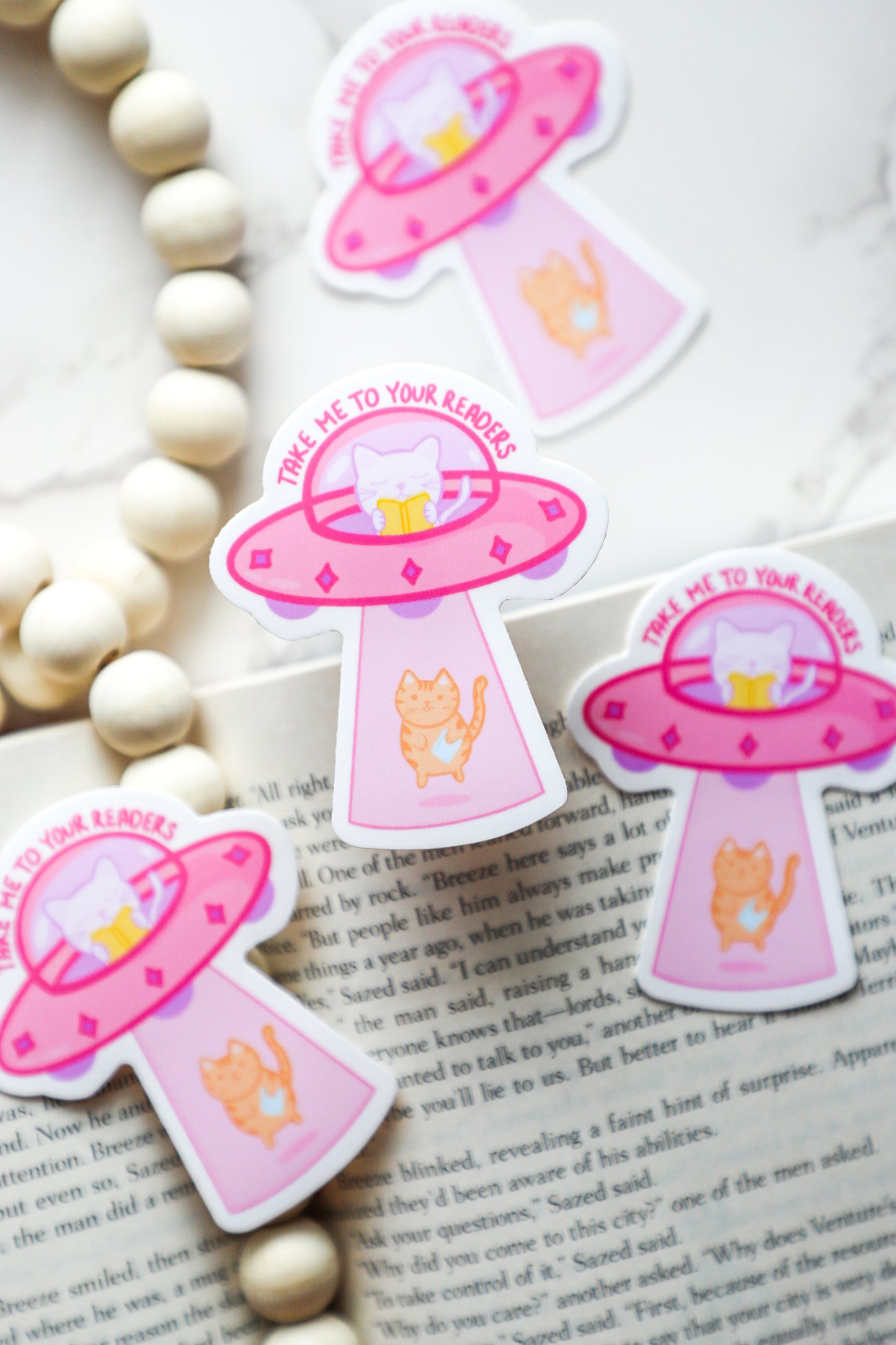 Take Me To Your Readers Sticker