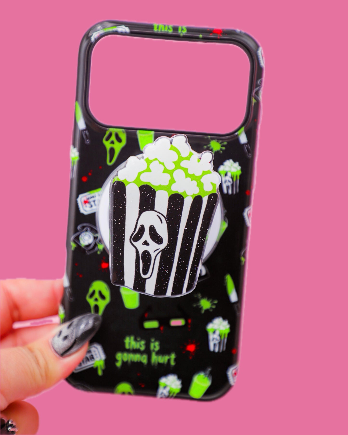 Slasher Popcorn MagSafe Phone Grip
