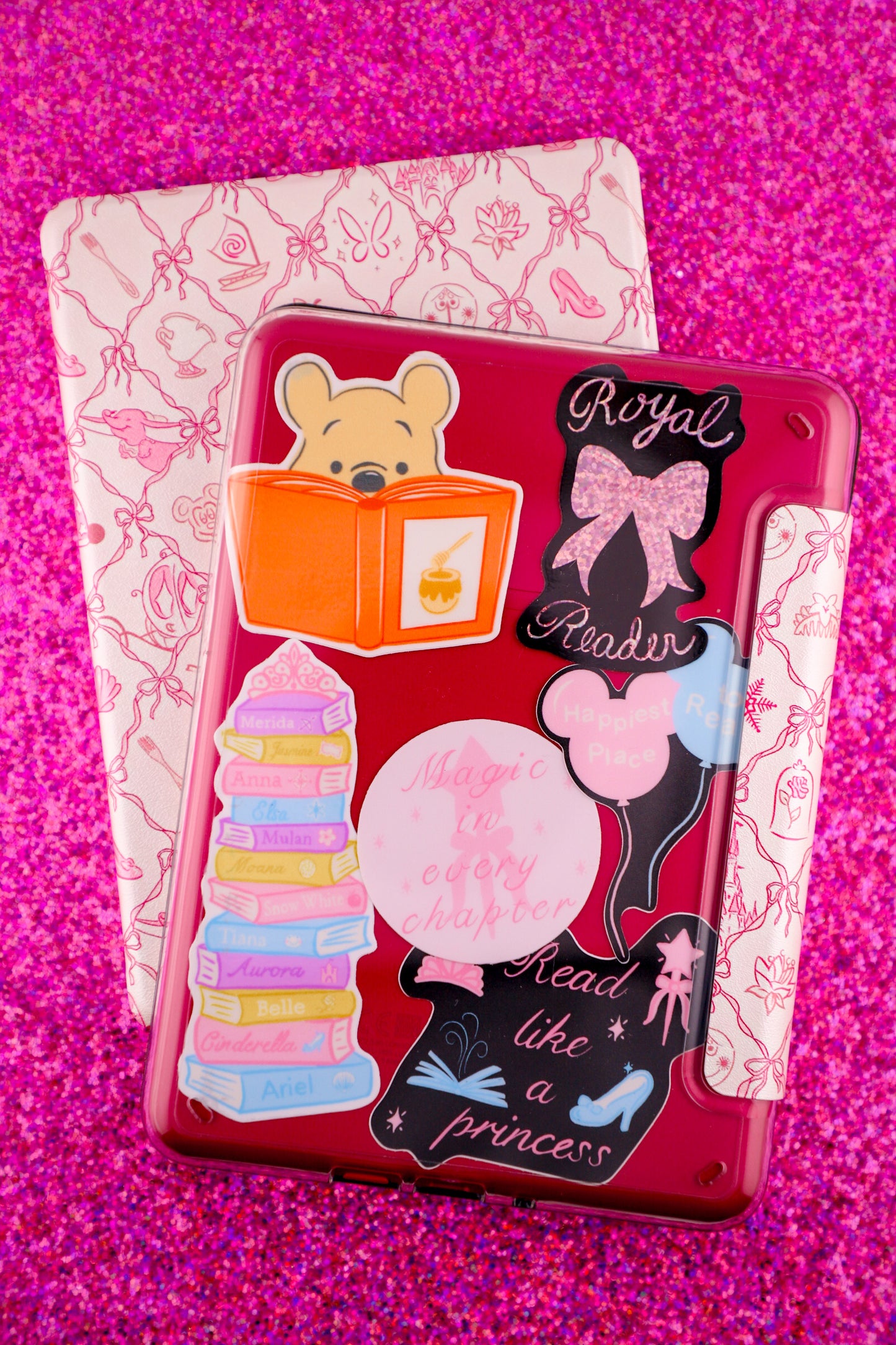 Read Like A Princess Clear Back Kindle Case