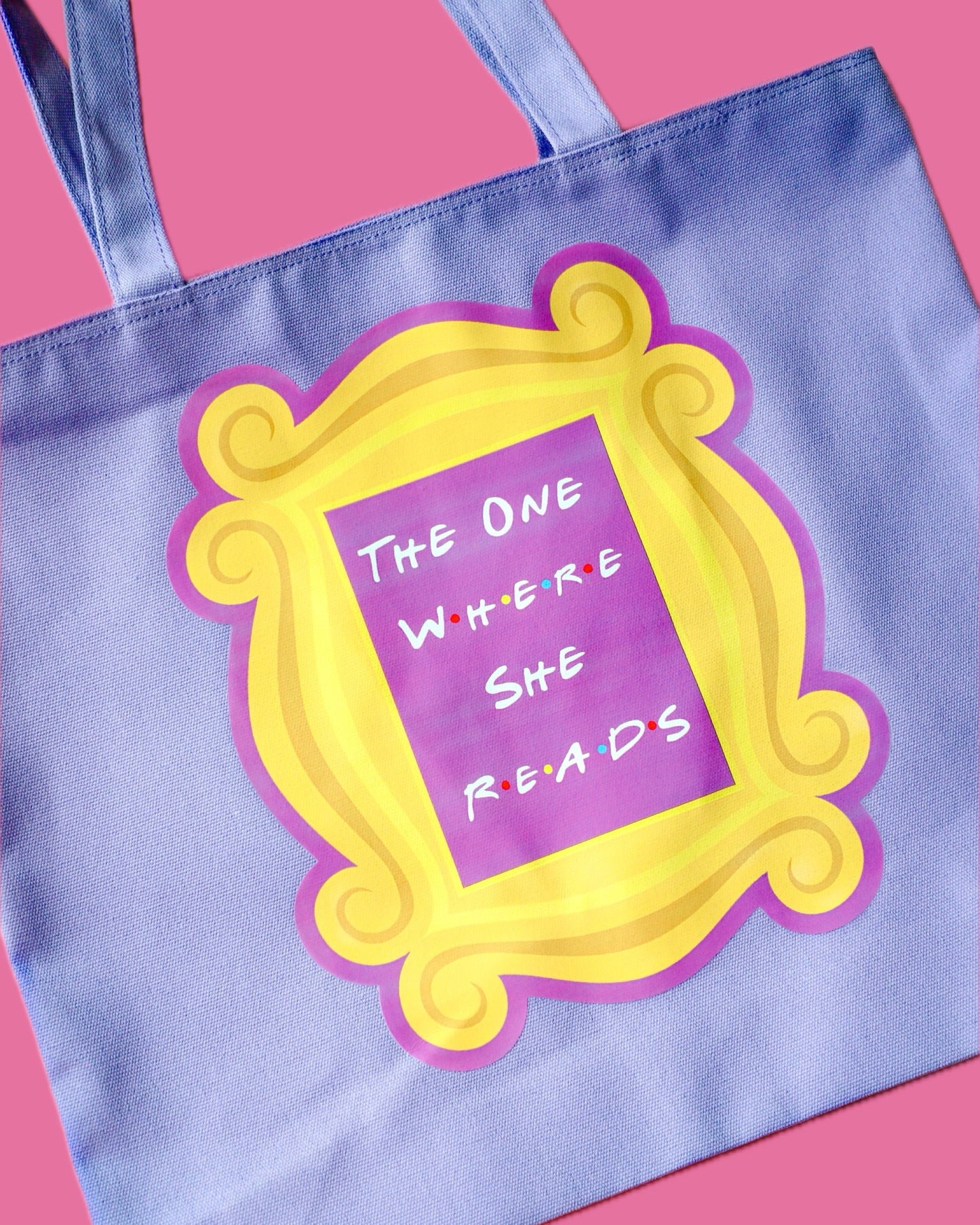 The One Where She Reads Canvas Tote Bag