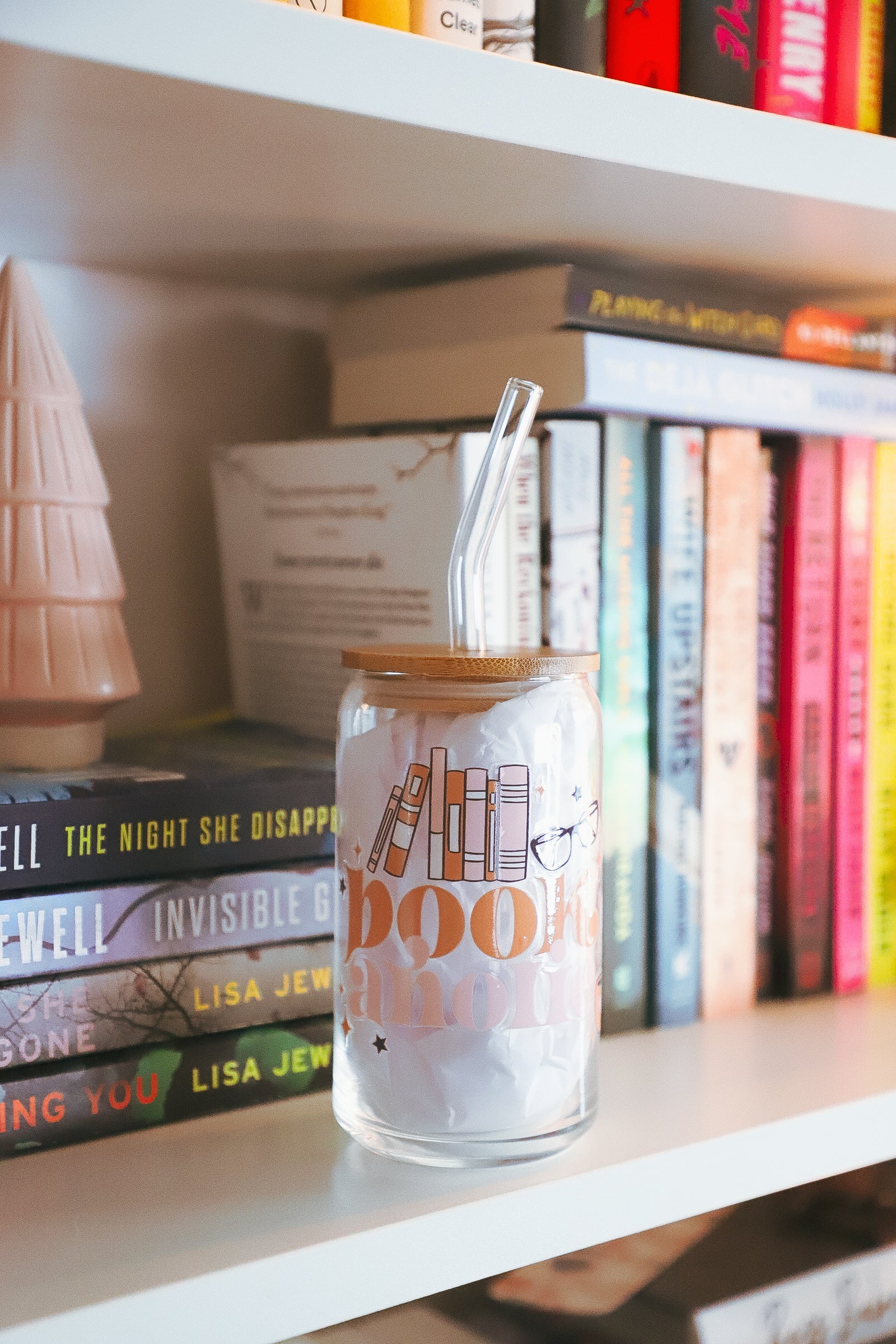 Bookaholic Can Glass Cup – createbycaitlinco