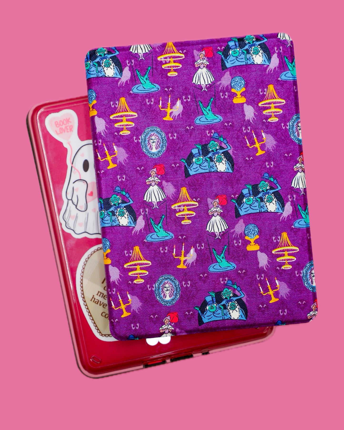 Happy Haunts Clear Back Kindle Case