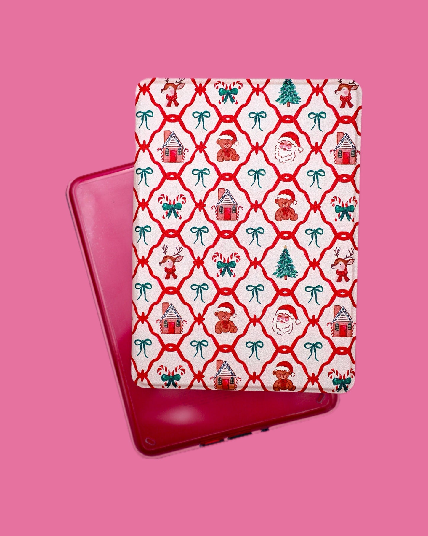Christmas Cottage Clear Back Kindle Case