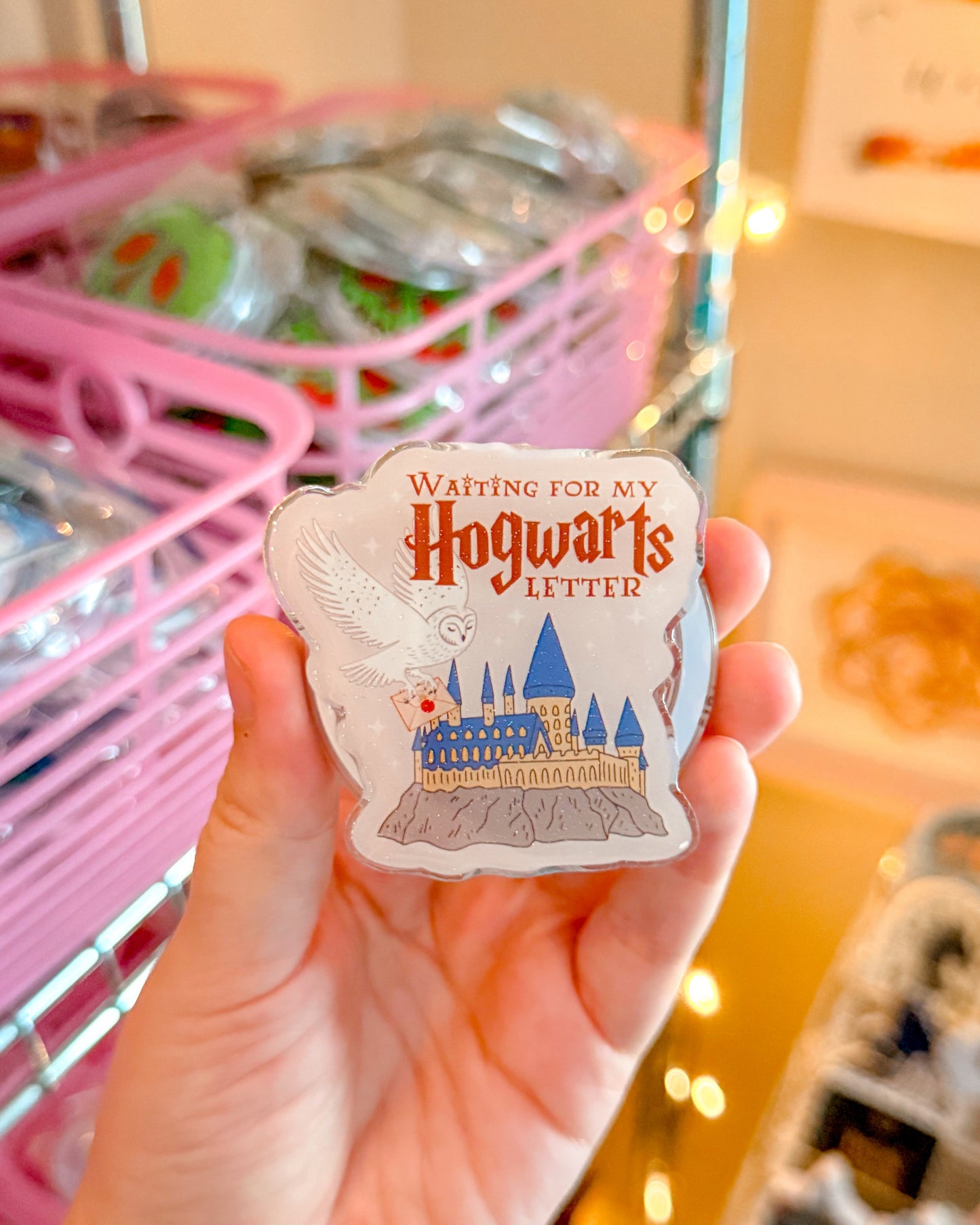 Waiting For My Hogwarts Letter Glitter MagSafe Phone Grip