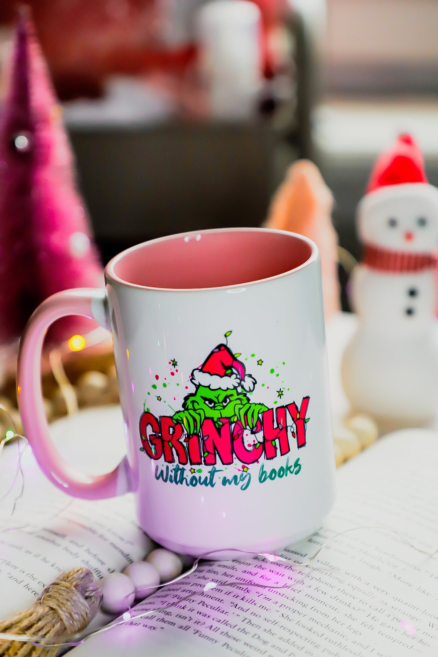 Grinchy Without My Books Mug