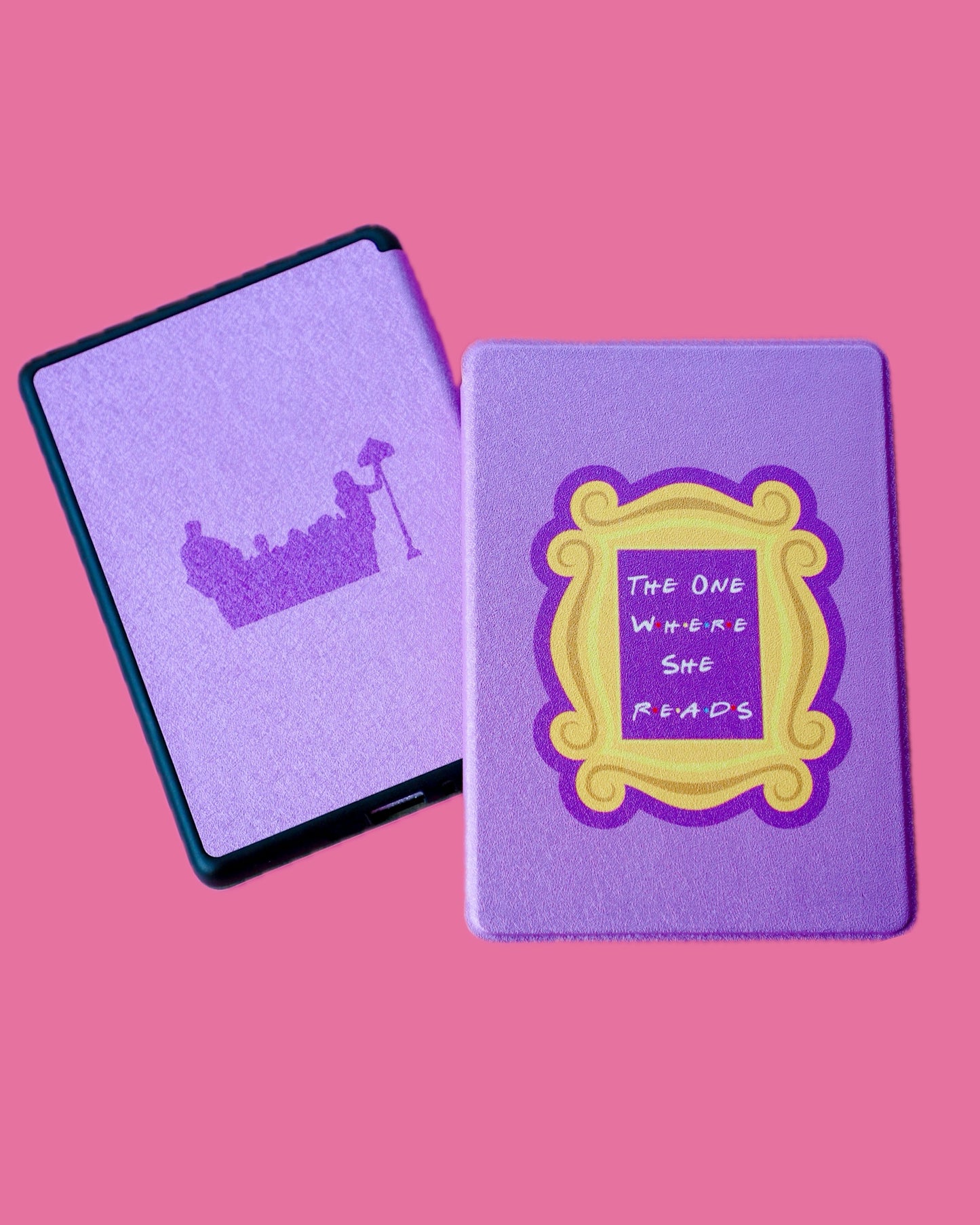 The One Where She Reads Kindle Case