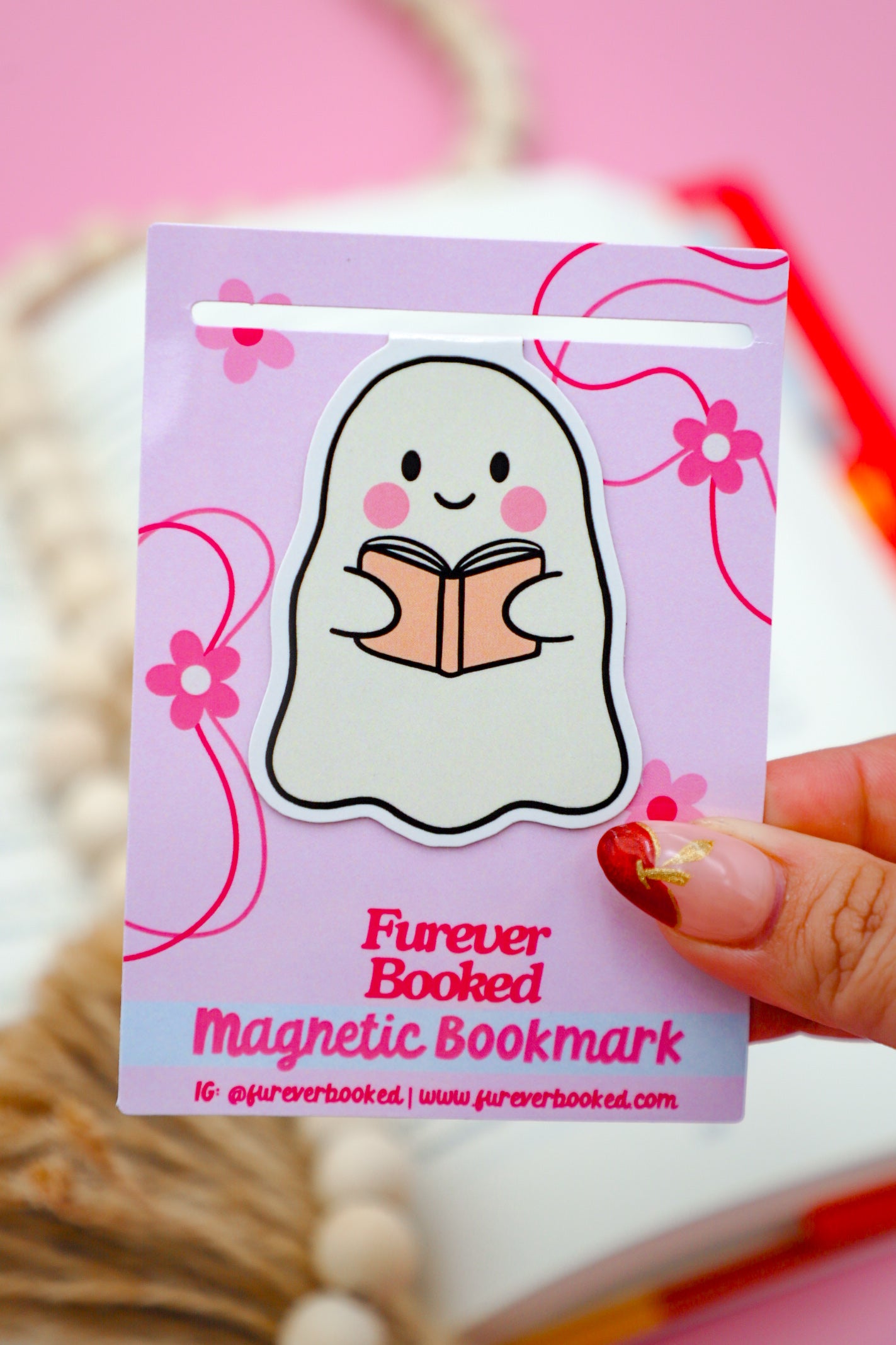 Ghost Magnetic Bookmark