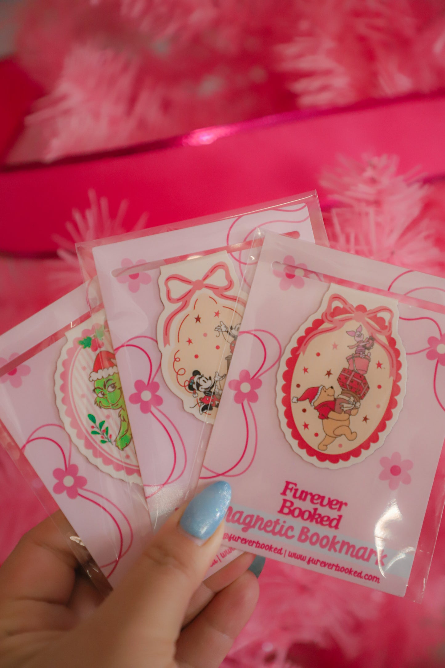 3 Random Holiday Magnetic Bookmarks