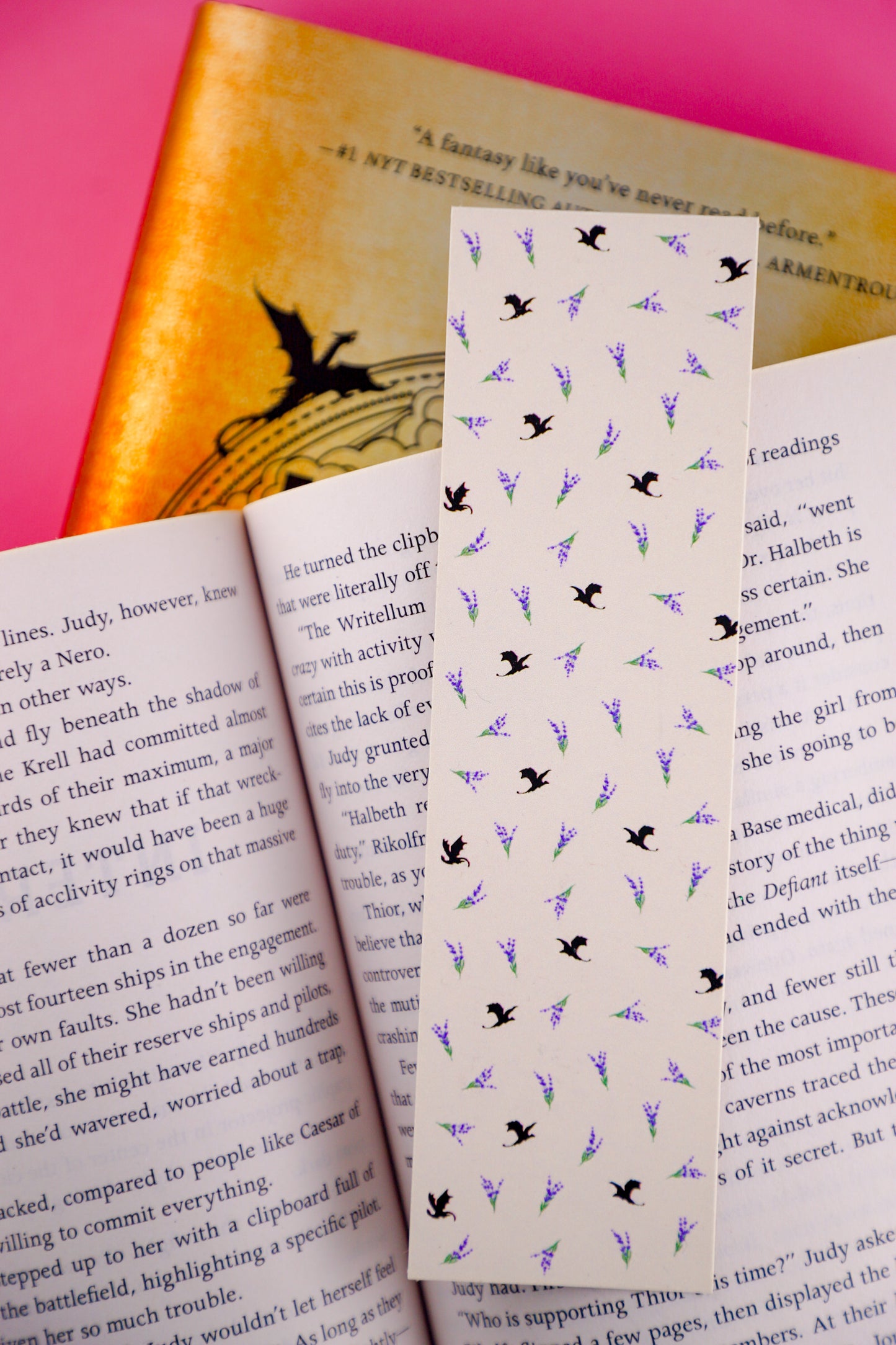 Violets & Dragons Bookmark