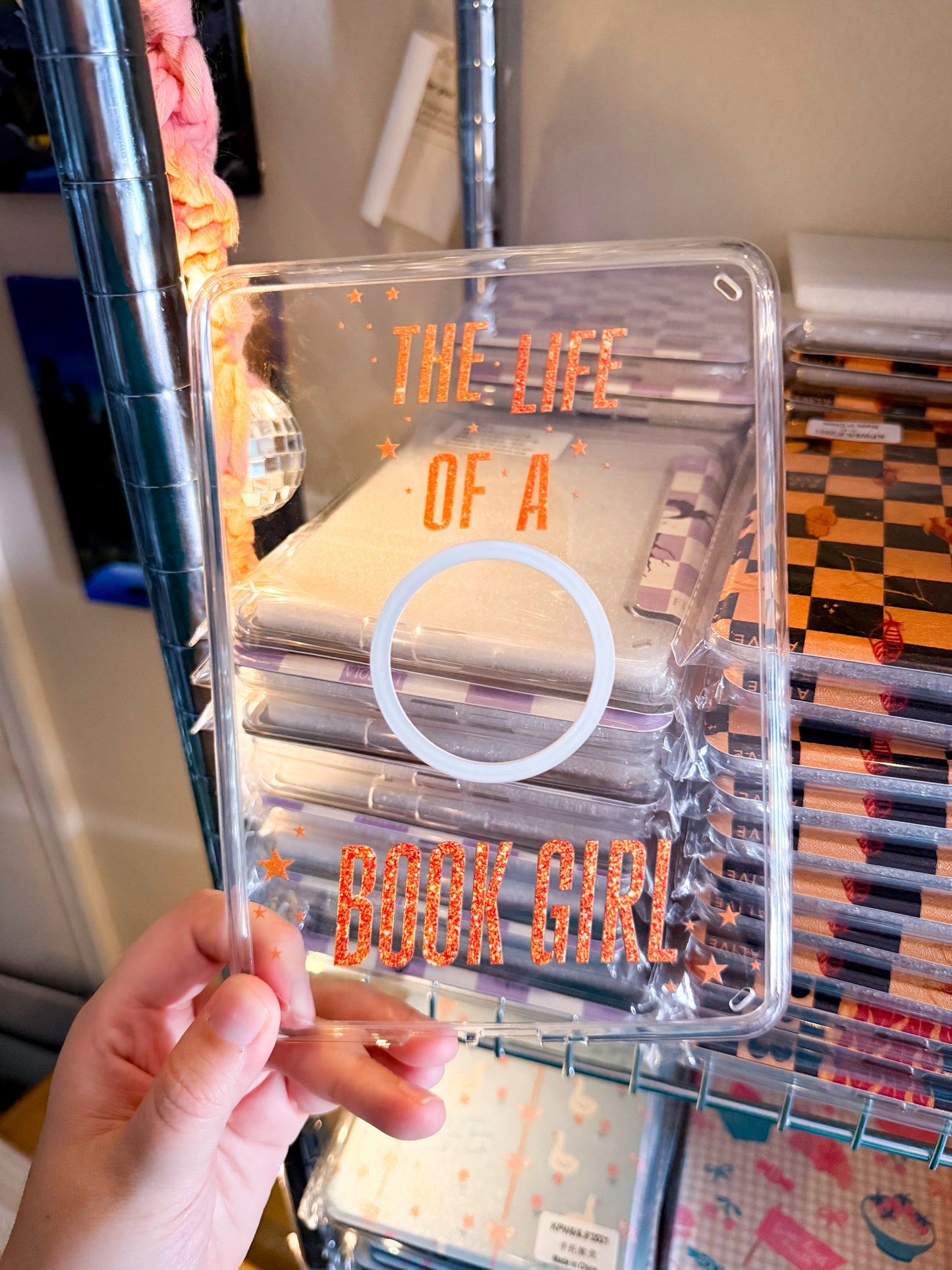 The Life of a Book Girl Clear Back Kindle Case