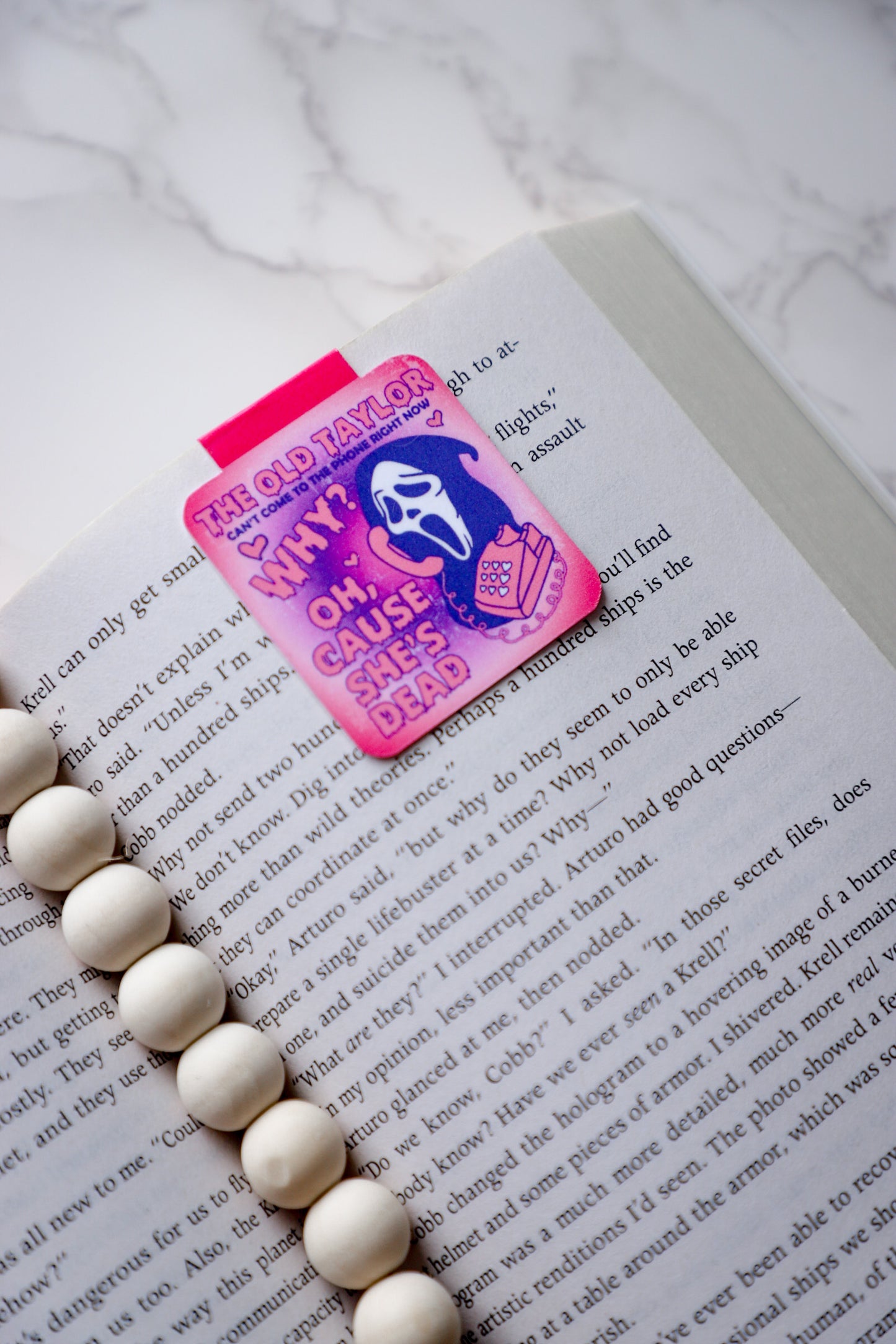 The Old Taylor Ghost Face Magnetic Bookmark