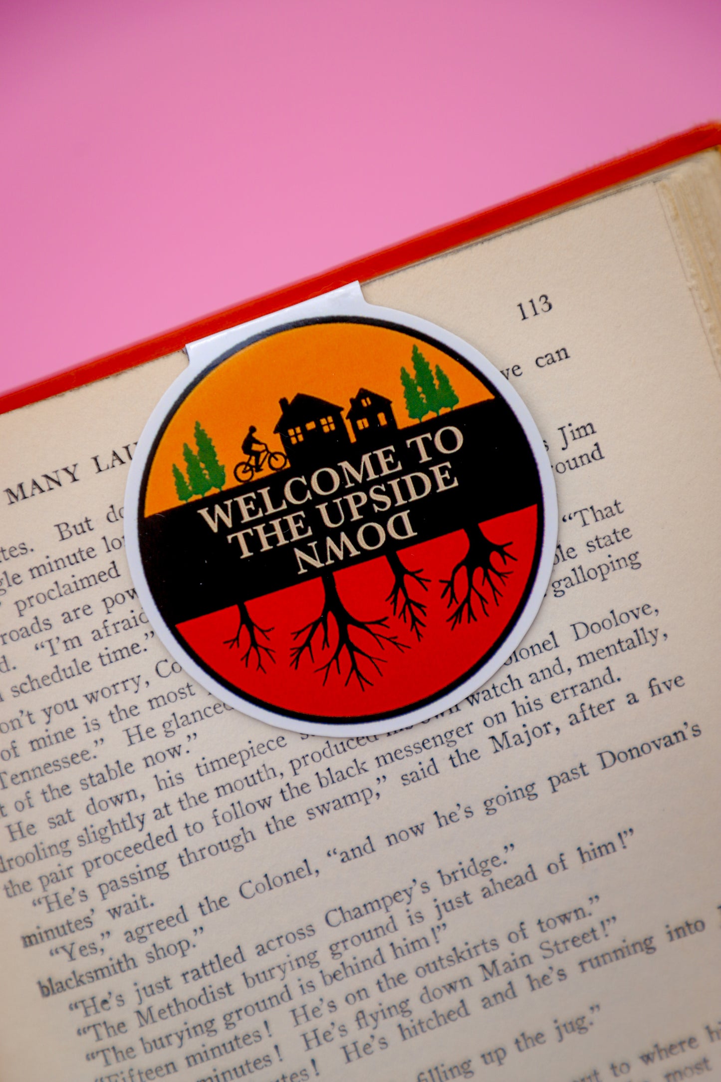 Welcome to the Upside Down Magnetic Bookmark