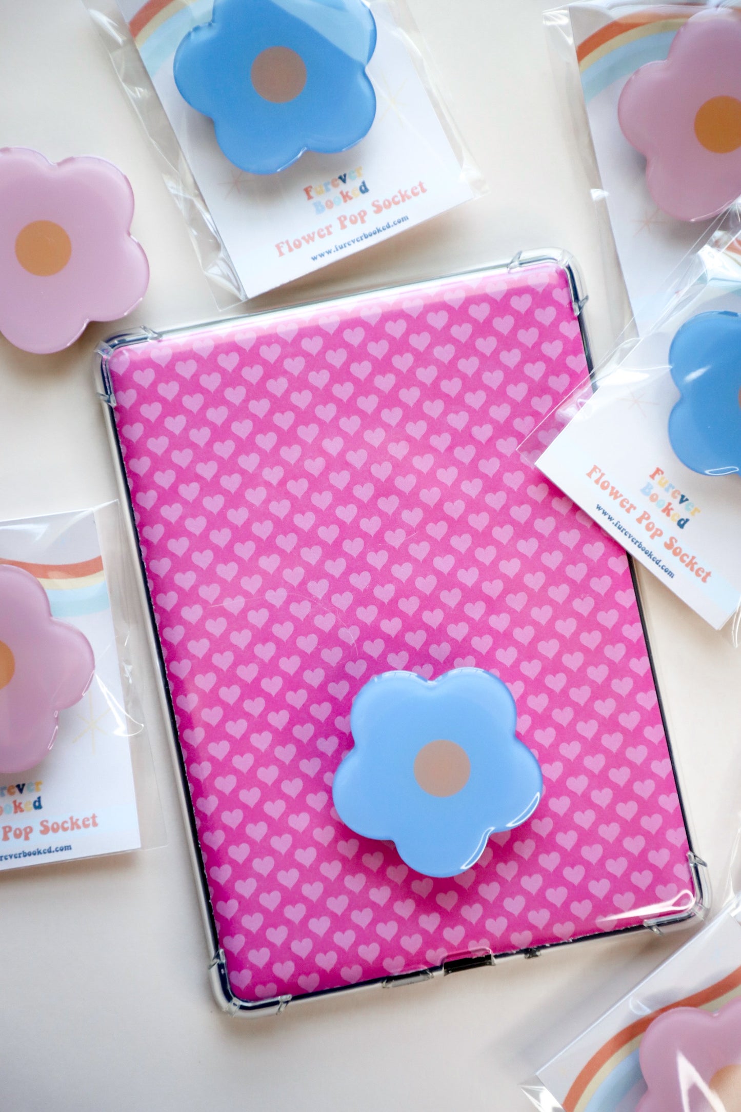 Blue Flower Phone Grip