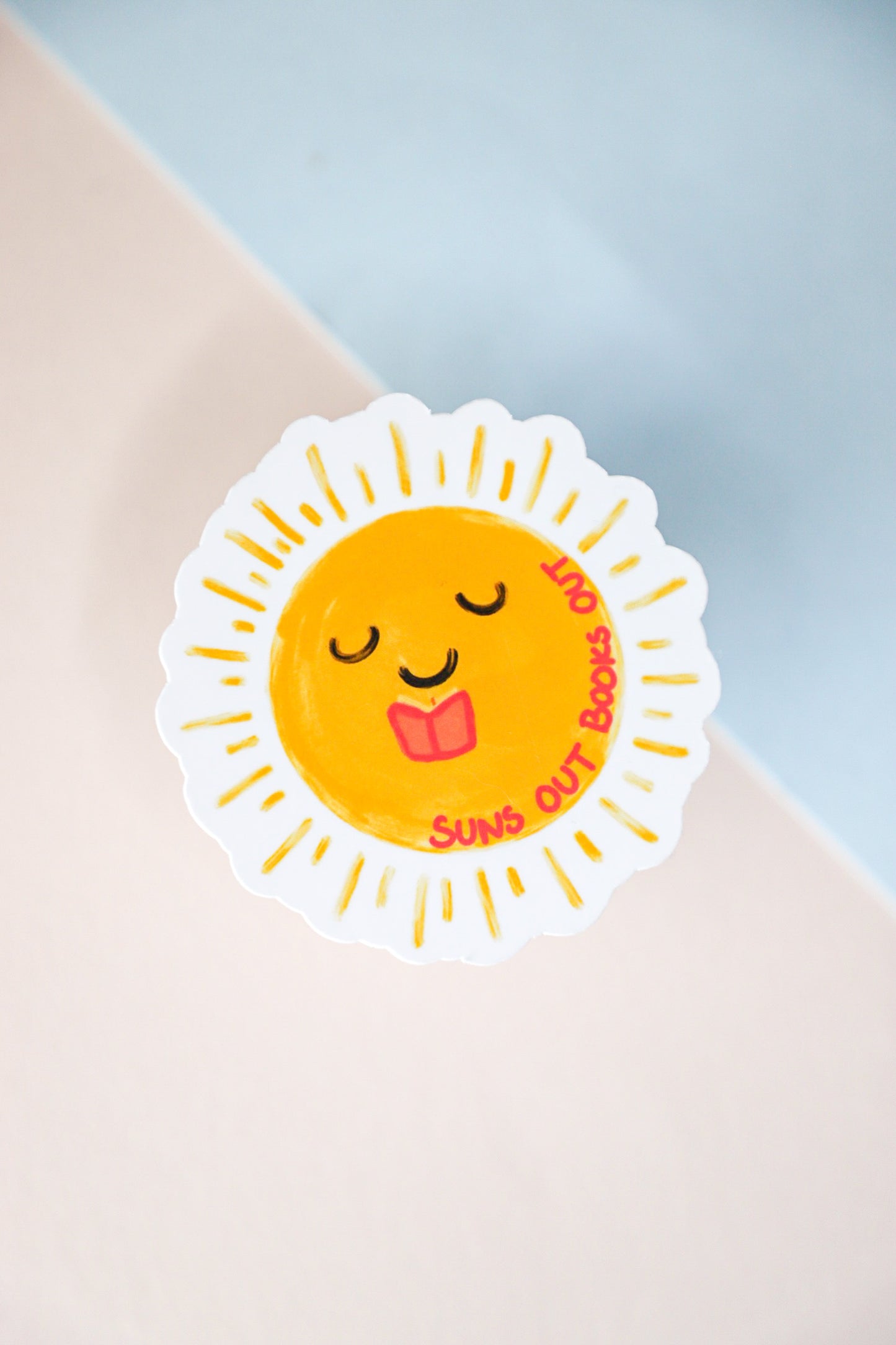 Suns Out Books Out Sticker