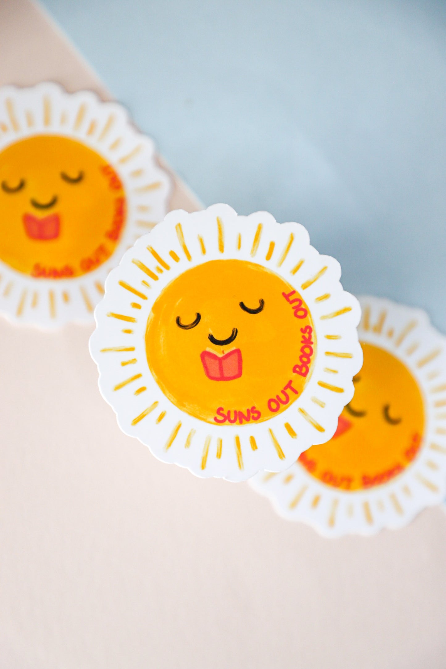 Suns Out Books Out Sticker