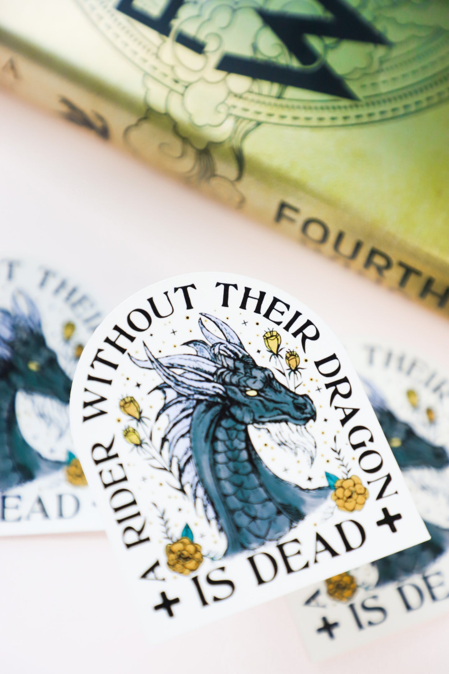 A Rider Without Thier Dragon Is Dead Sticker