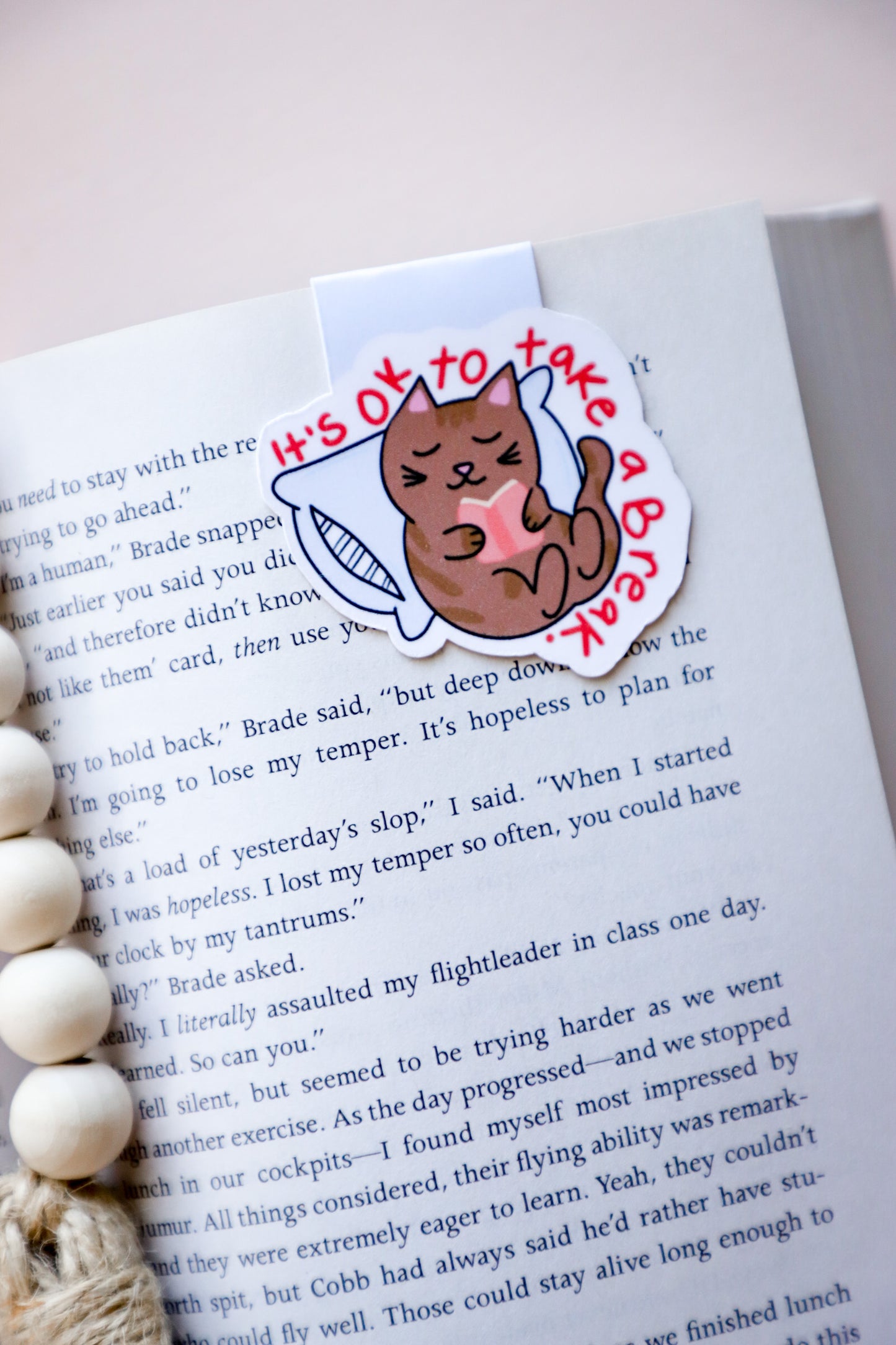It's OK To Take A Break Cat Magnetic Bookmark
