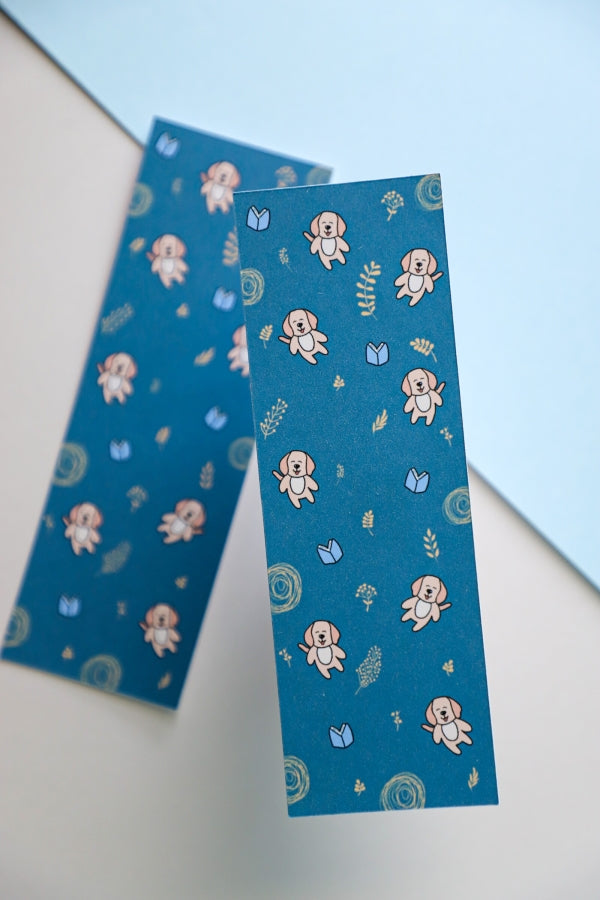 Dog & Books Bookmark