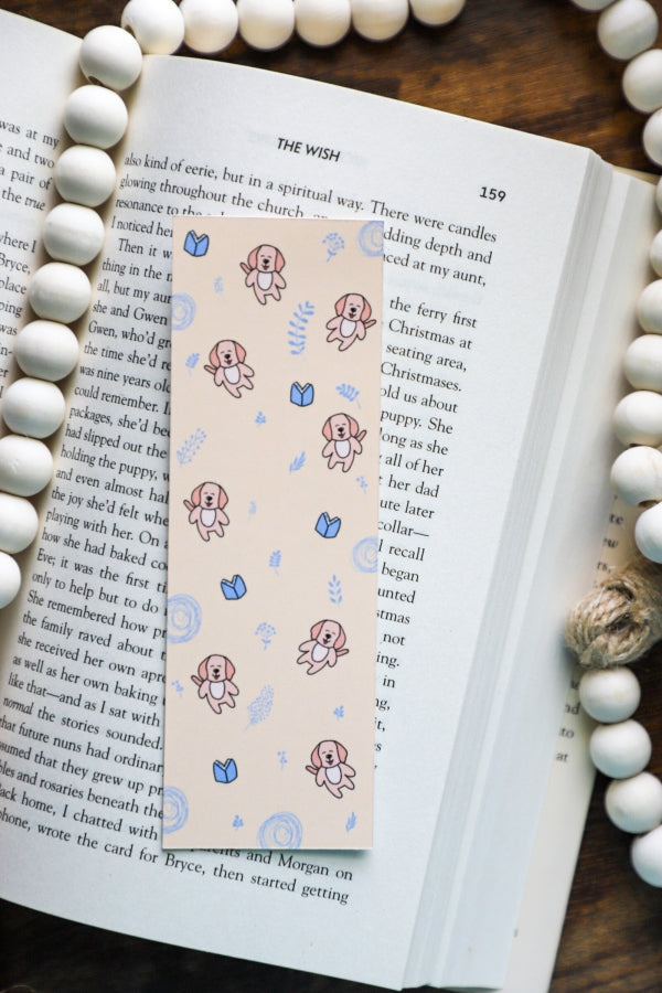 Dog & Books Bookmark