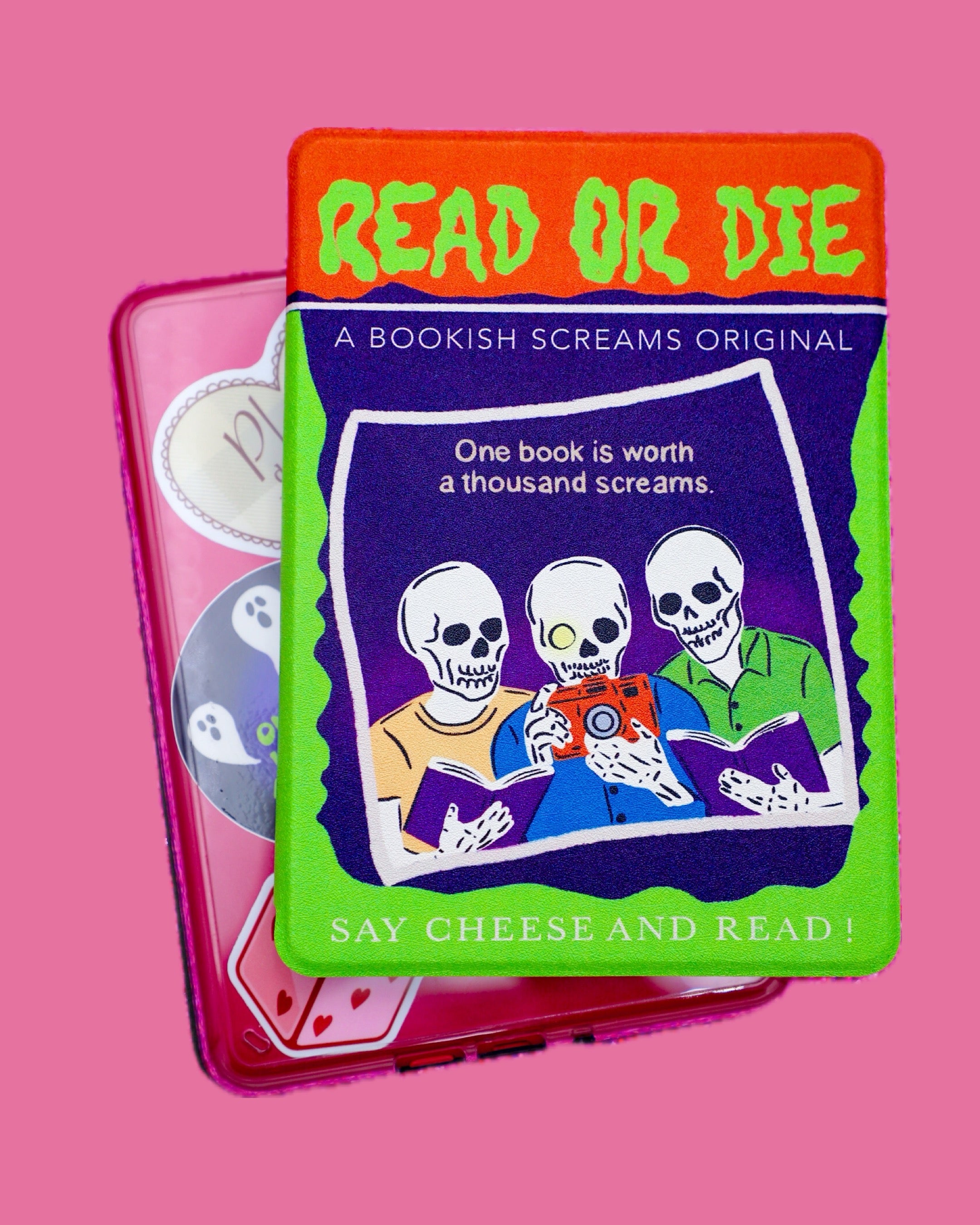Read Or Die Clear Back Kindle Case