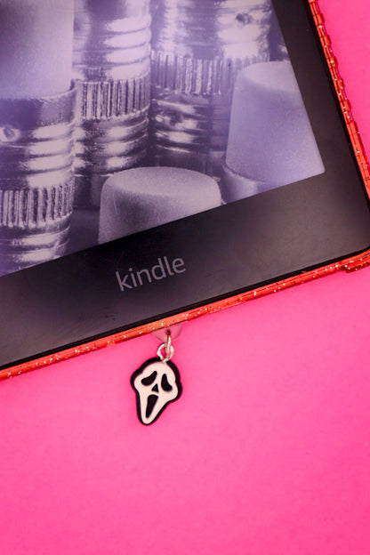 Handmade Ghost Face Kindle Charm