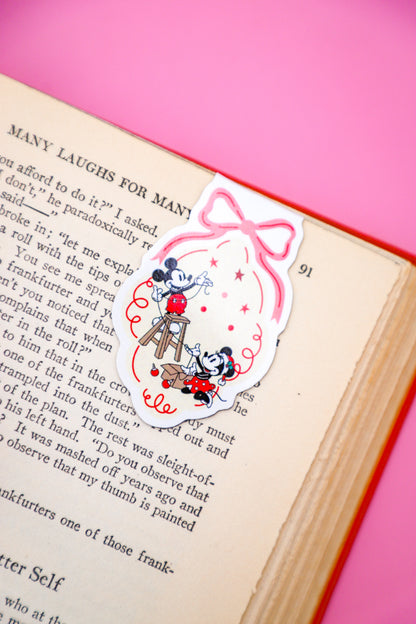 Stringing Ornaments Magnetic Bookmark