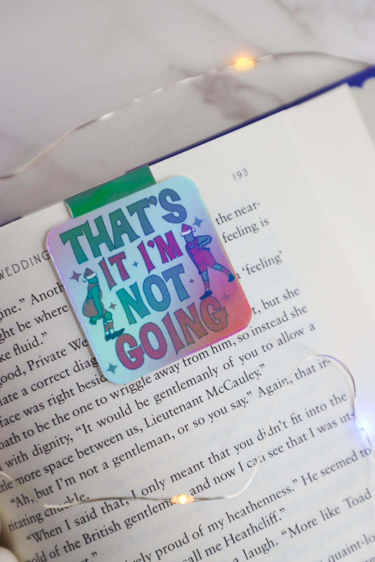That's It I'm Not Going Grinch Holographic Magnetic Bookmark