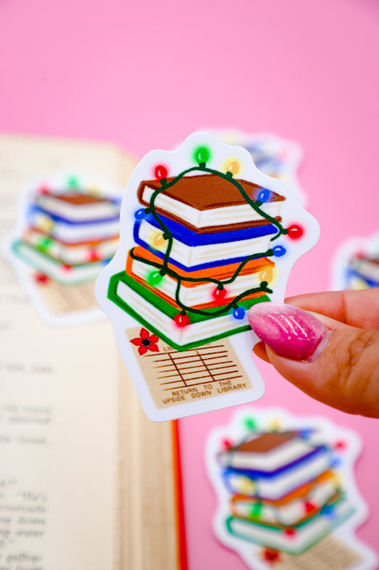 Return To The Upside Down Library Sticker