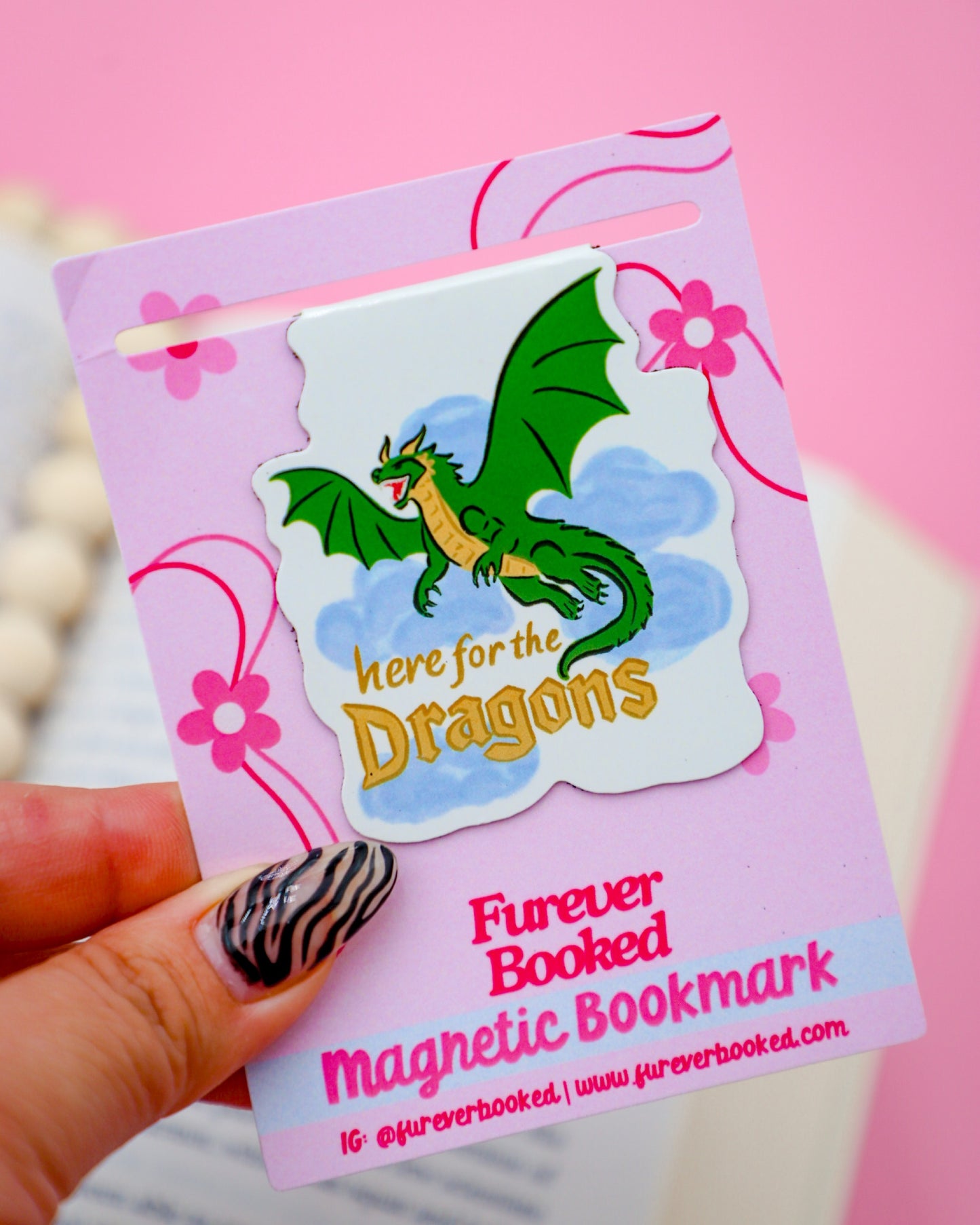 Here for the Dragons Magnetic Bookmark