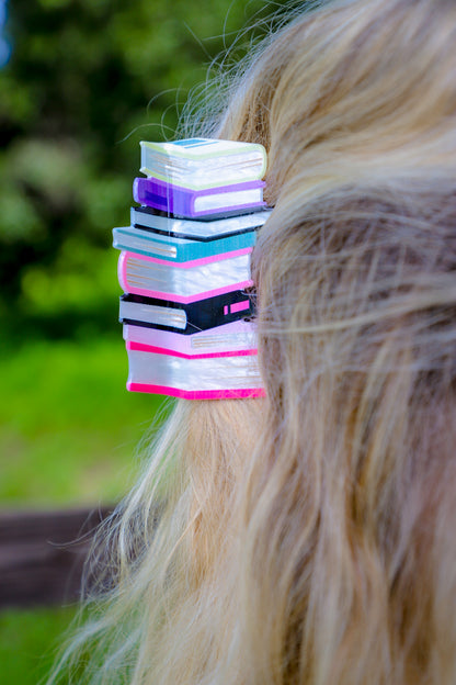 Book Stack Hair Claw