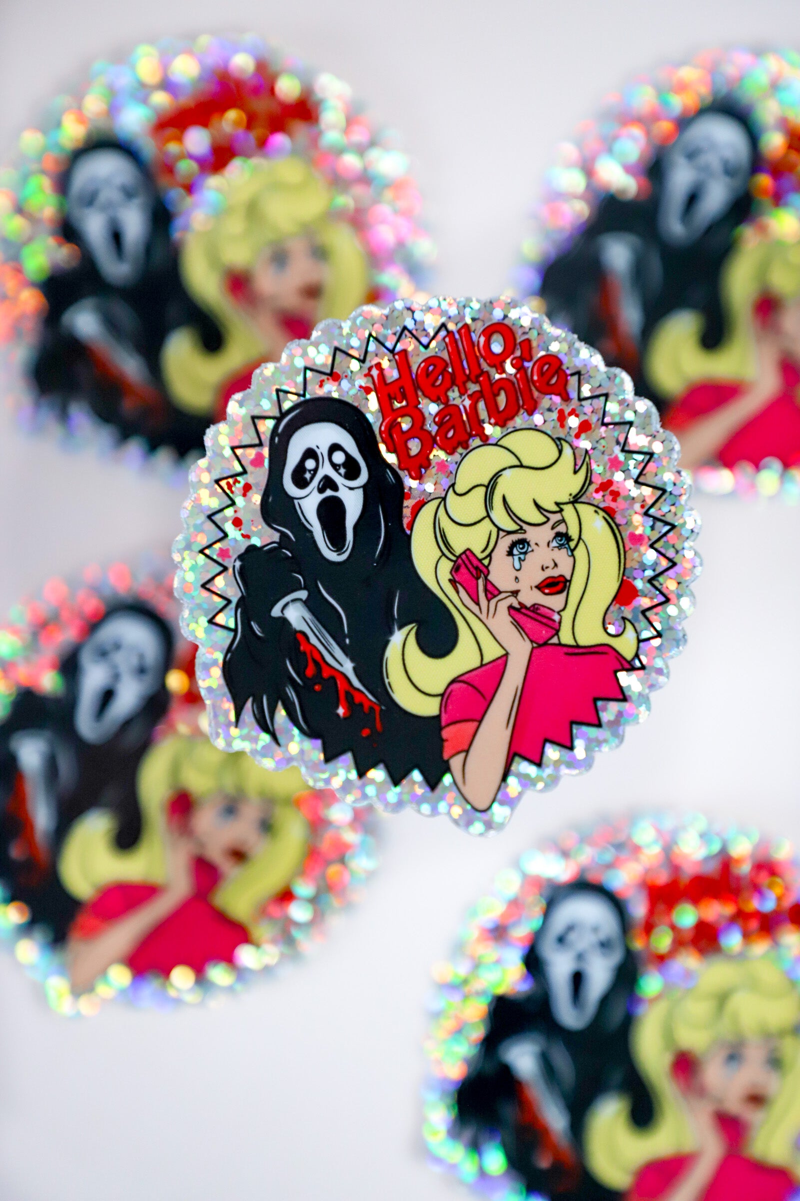 Hello Barbie Glitter Sticker