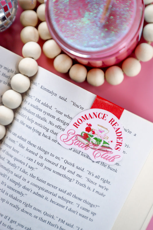 Romance Readers Book Club Magnetic Bookmark
