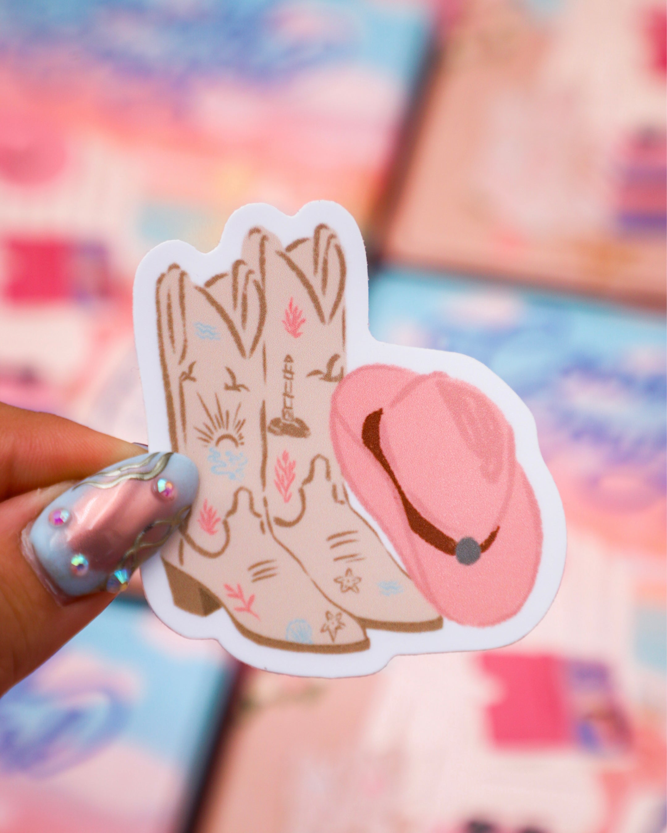 Boots & Bows Sticker