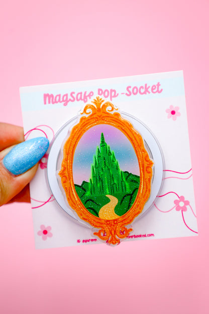 Emerald Enchantment Glitter MagSafe Phone Grip