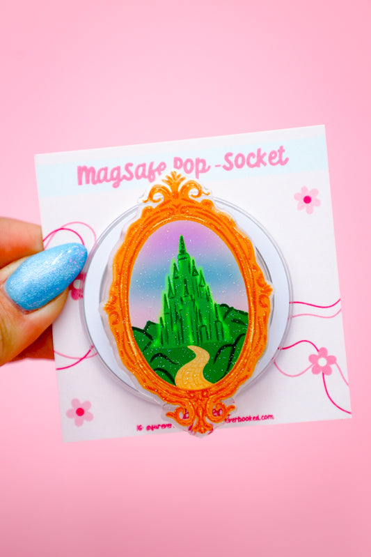 Emerald Enchantment Glitter MagSafe Phone Grip