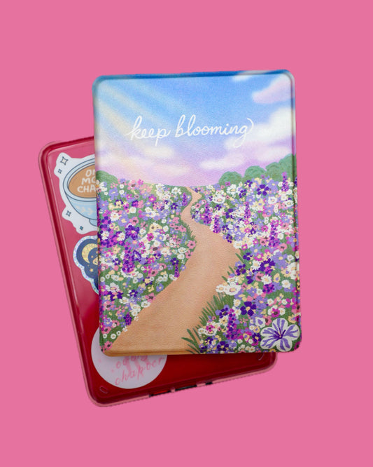 Petunia Bloom Clear Back Kindle Case