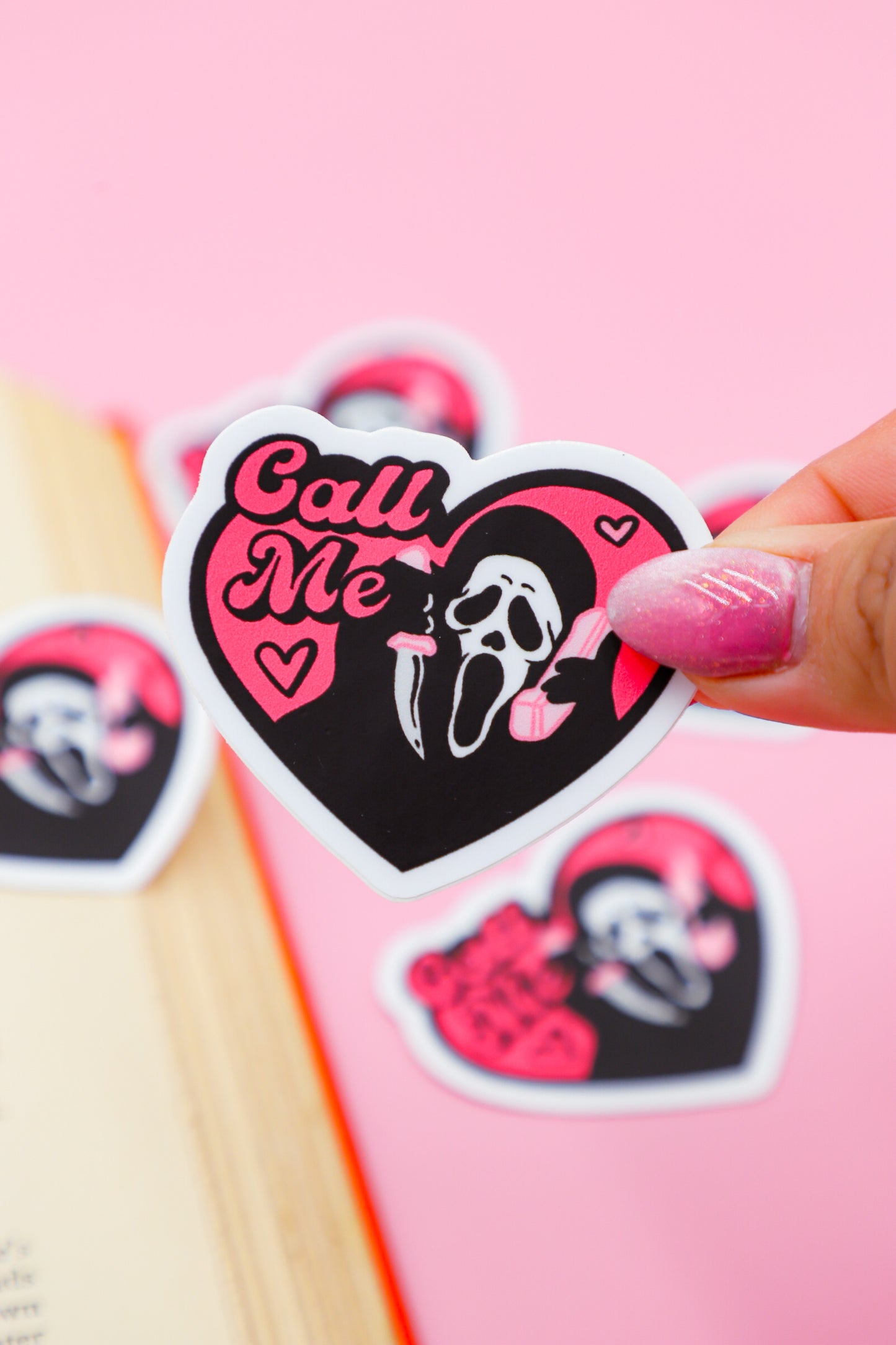 Ghost Face Call Me Sticker