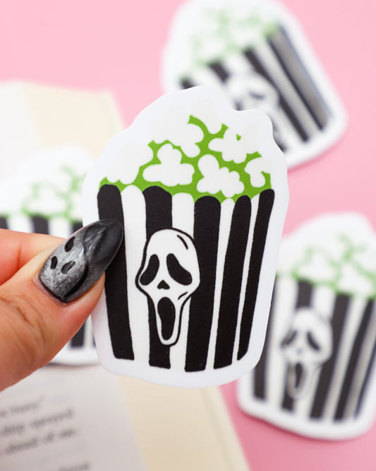Slasher Popcorn Sticker