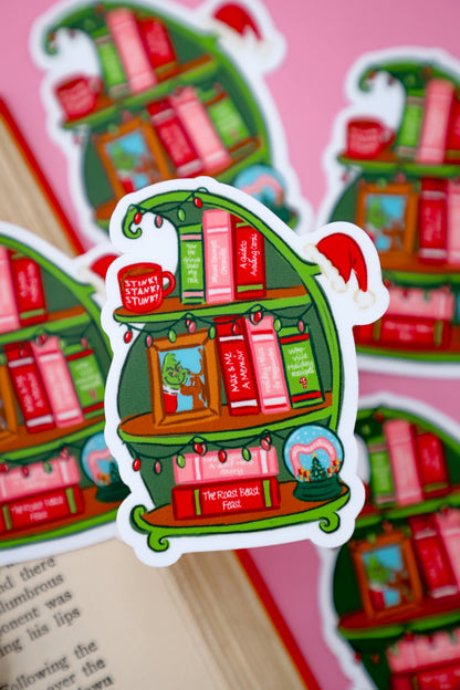 The Meanest Bookshelf Sticker