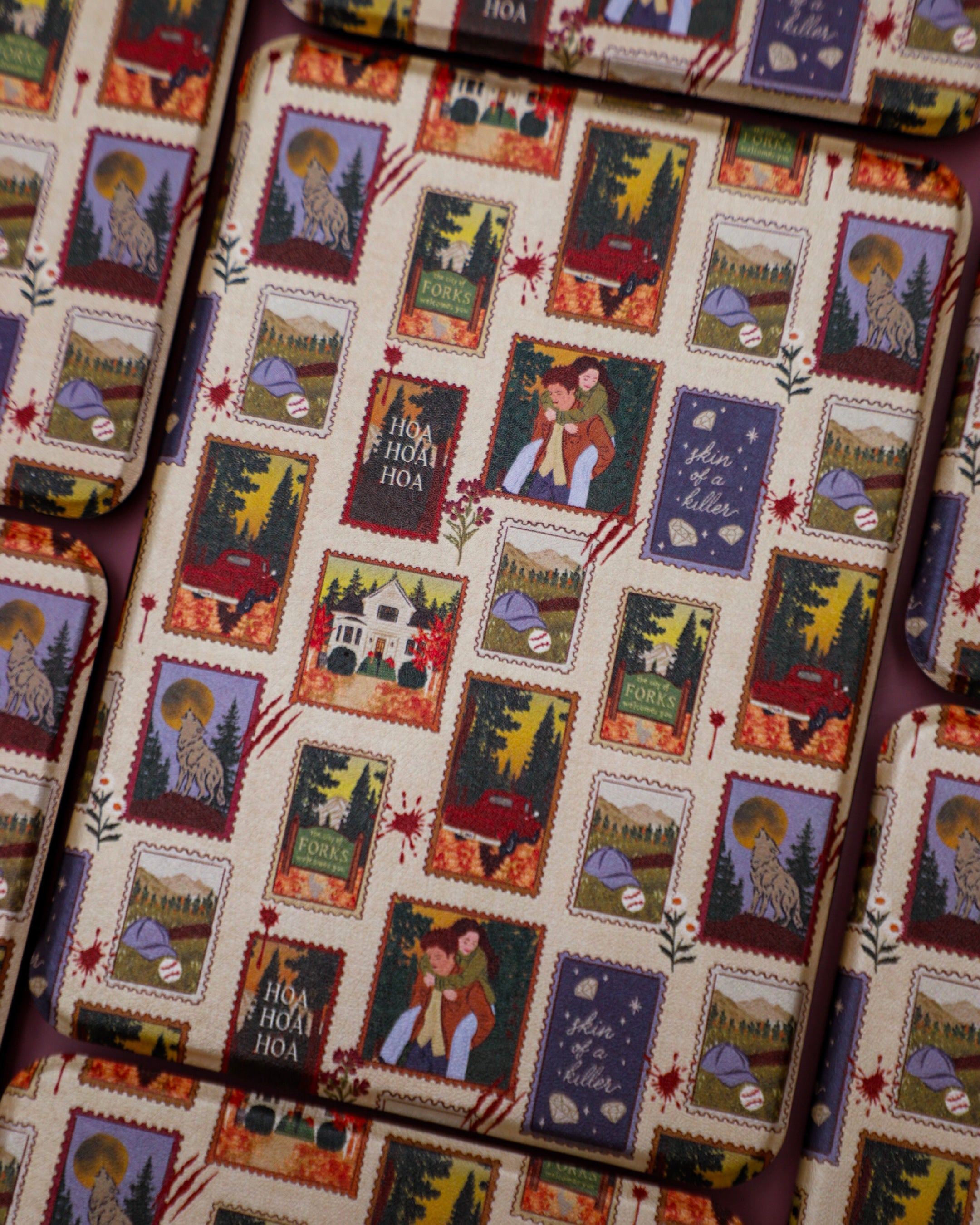 Hoa Hoa Hoa Season Stamps Kindle Case