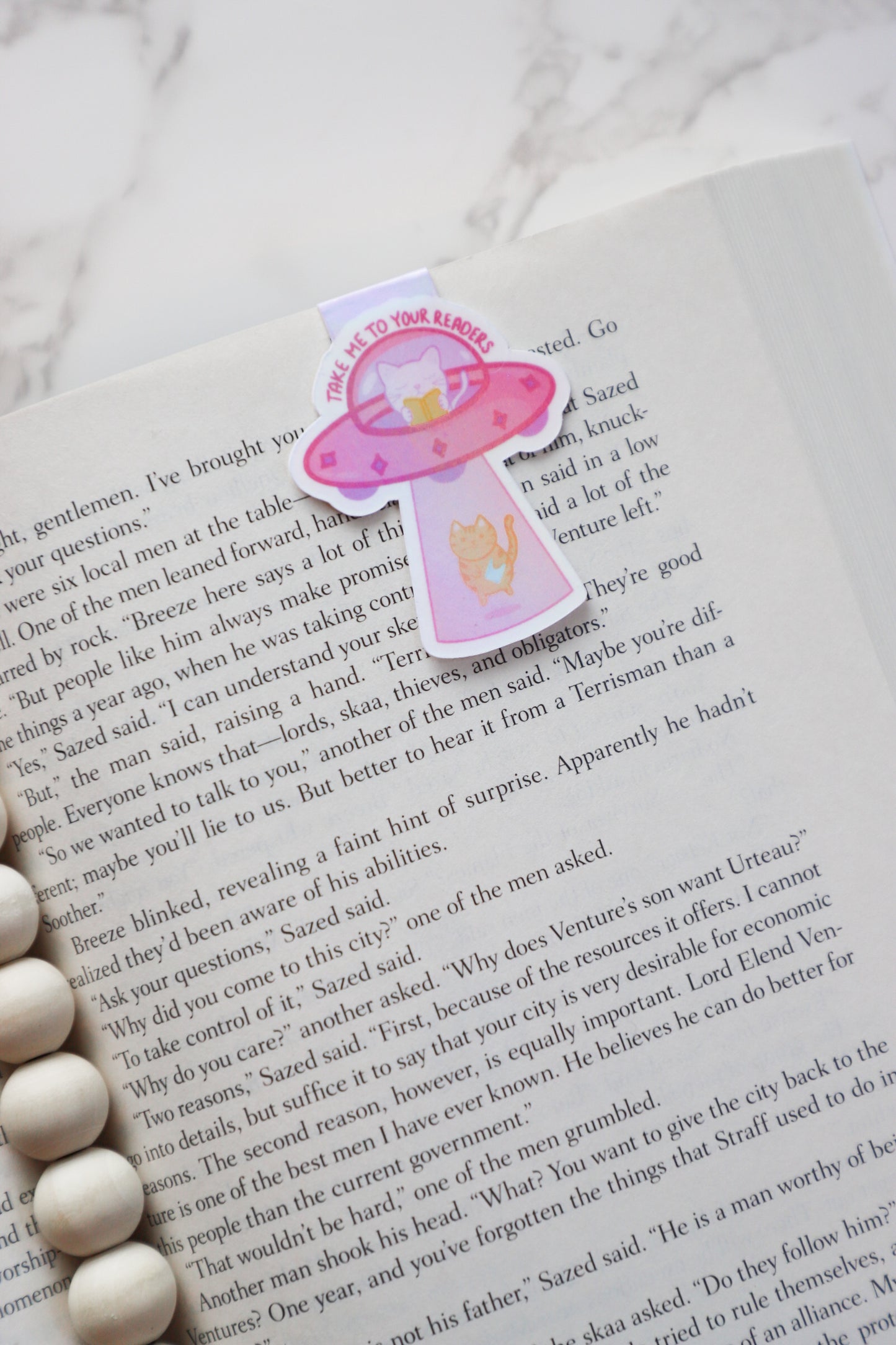 Take Me To Your Readers Holographic Bookmark