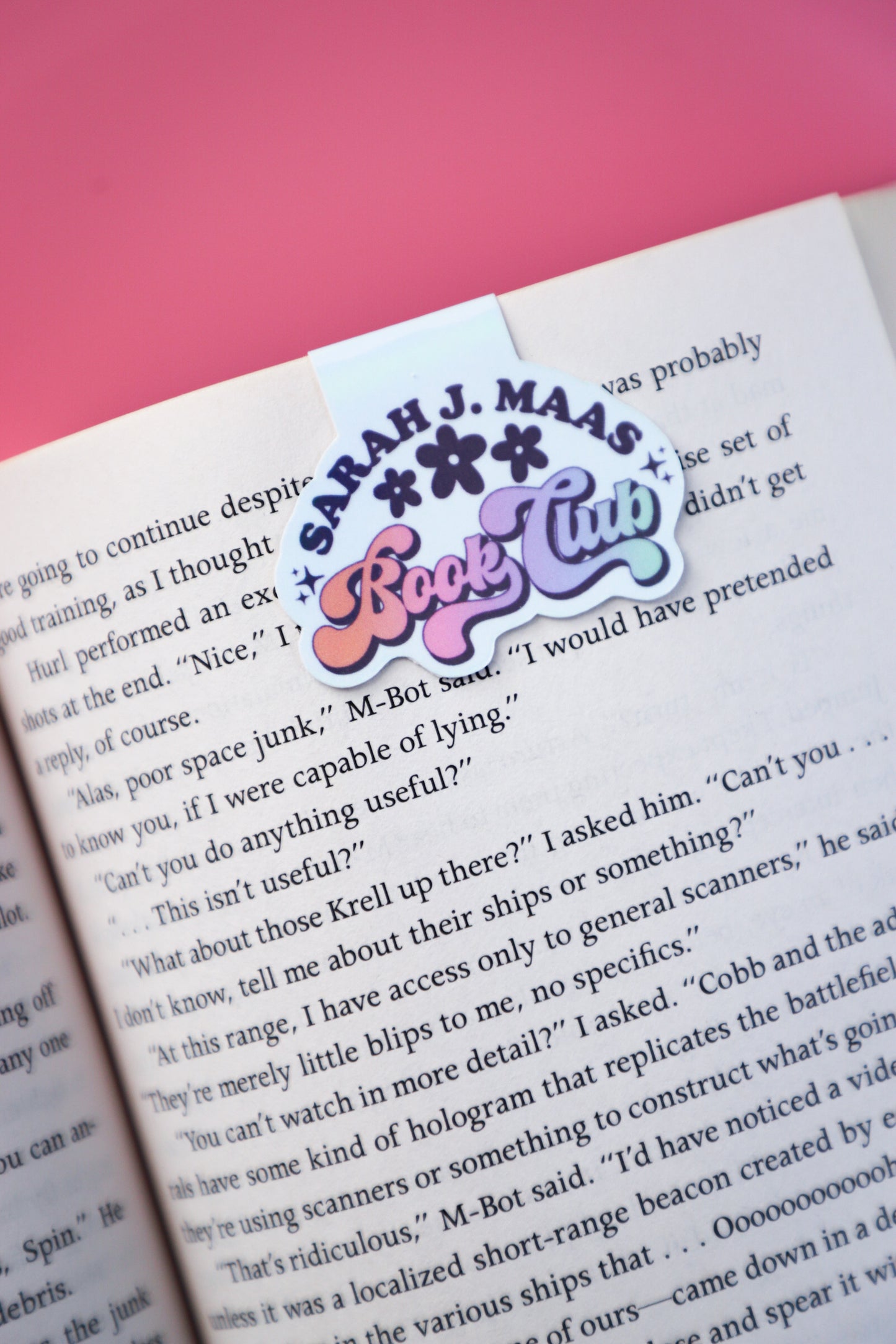SJM Book Club Holographic Magnetic Bookmark