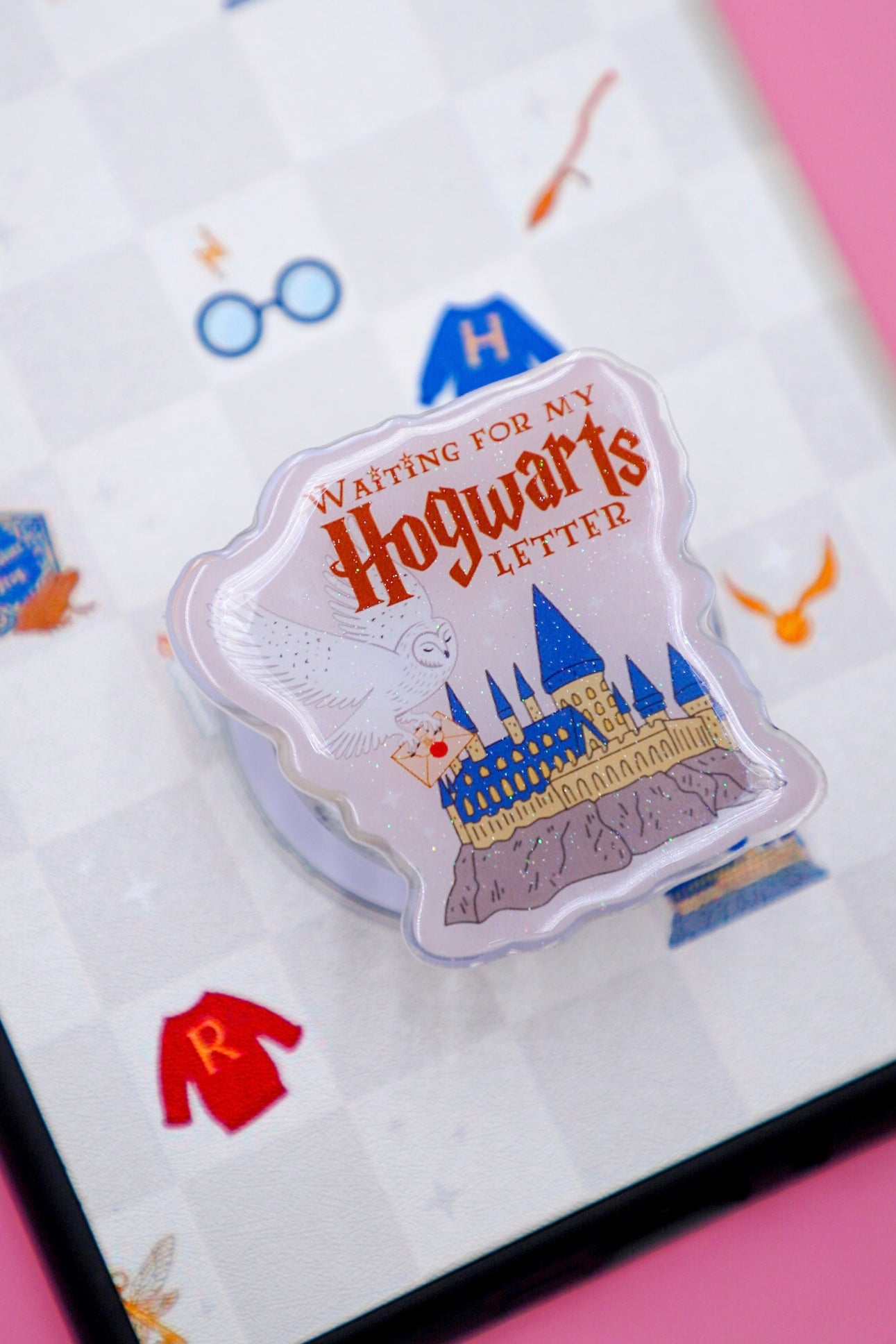Waiting For My Hogwarts Letter Glitter MagSafe Phone Grip