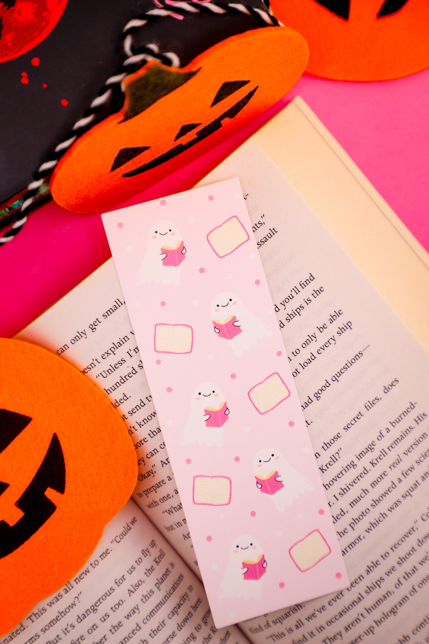 Booook Lover Ghost Bookmark